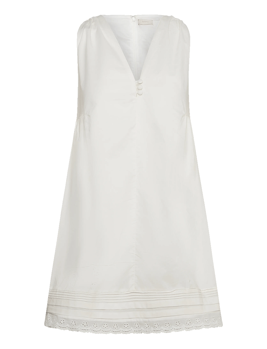 Faithfull The Brand - DION MINI DRESS - sutvirtinimas - fiore lace white - 0