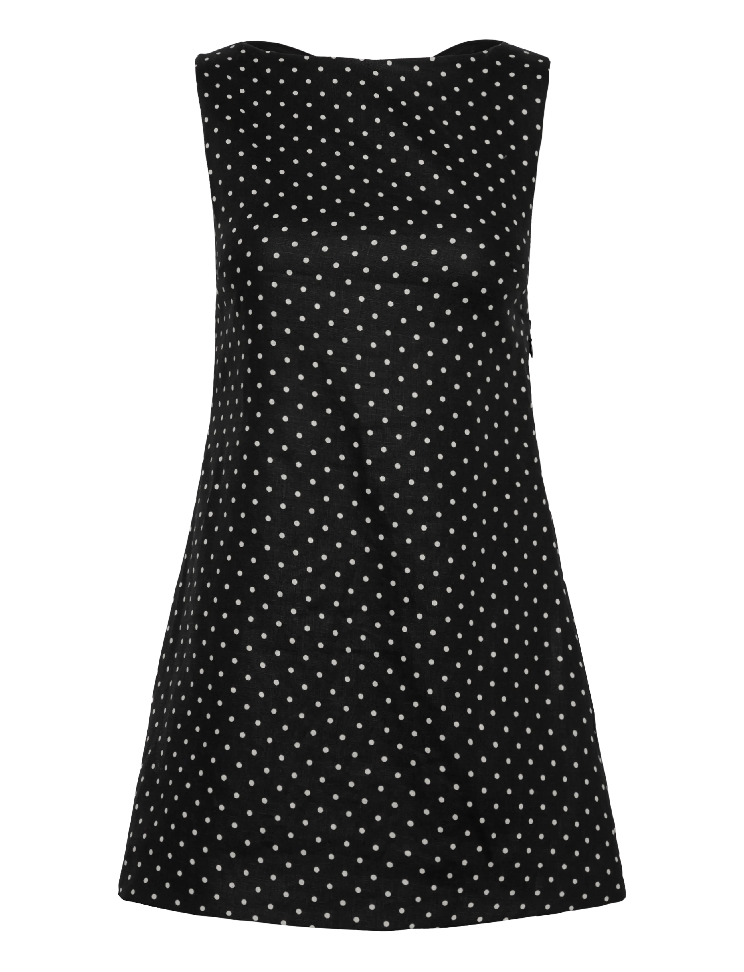 Faithfull The Brand JACIE MINI DRESS - Dresses - LOLA POLKA DOT - BLACK/CREAM / black