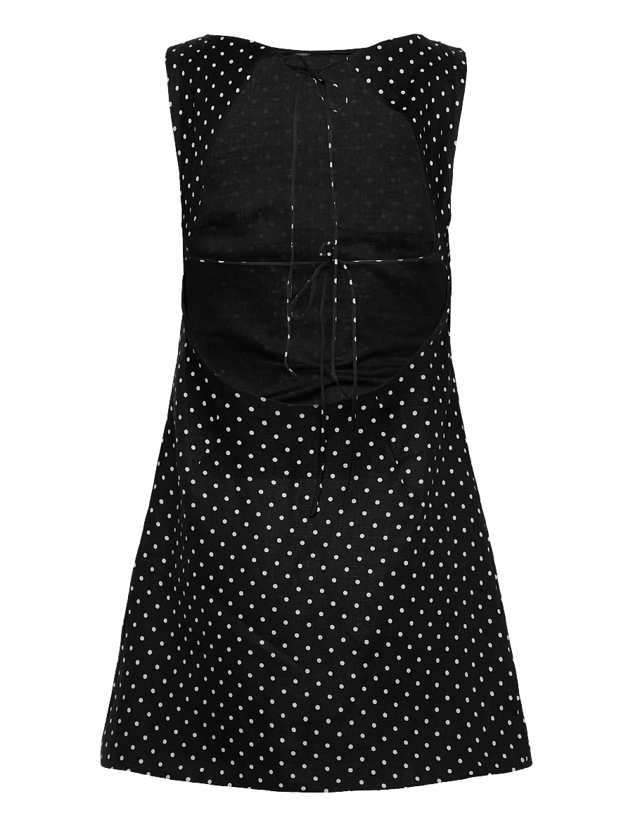 Faithfull The Brand - JACIE MINI DRESS - robes d'été - lola polka dot - black/cream - 2