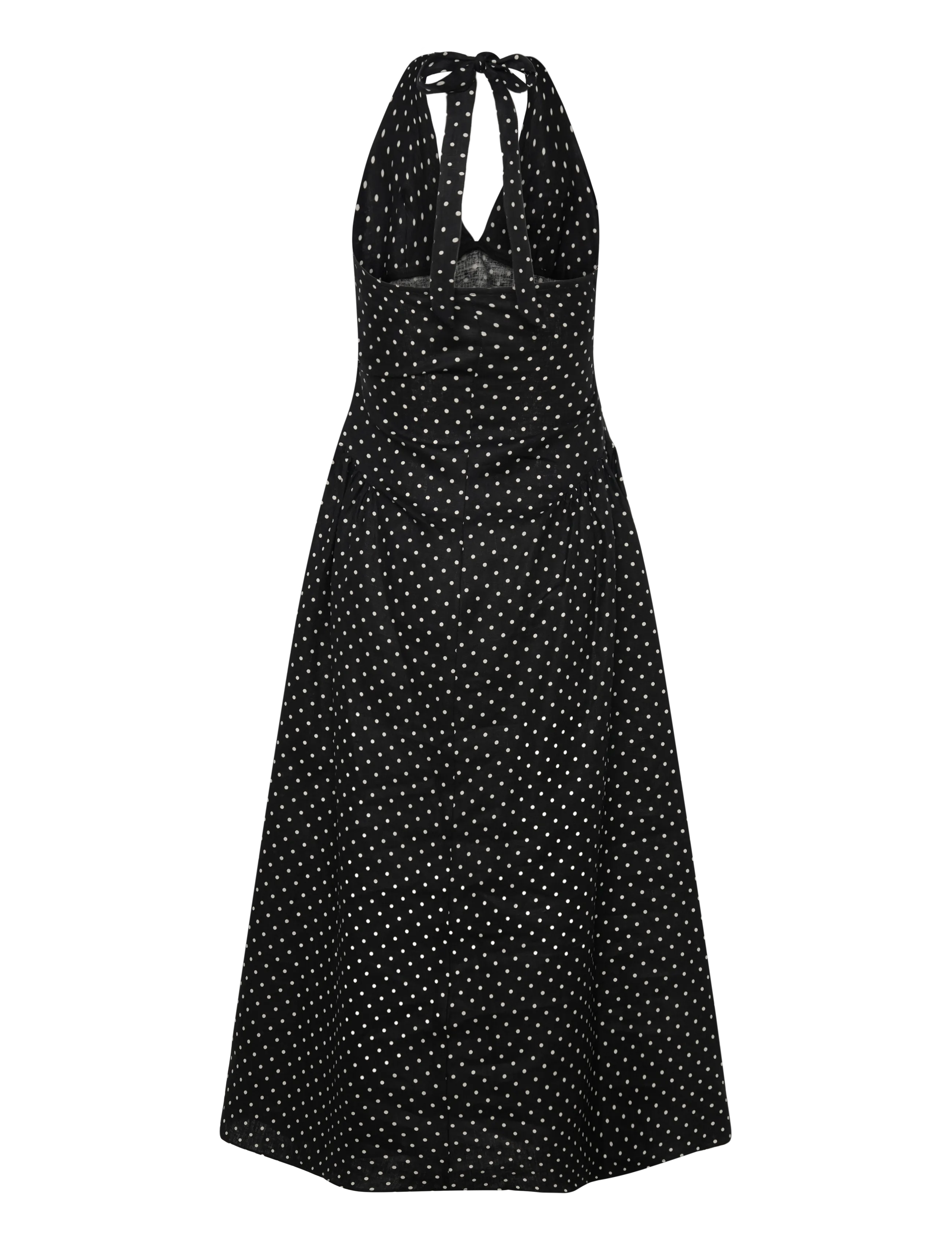 Faithfull The Brand - LA CALA MIDI DRESS - robes d'été - lola polka dot - black/cream - 2