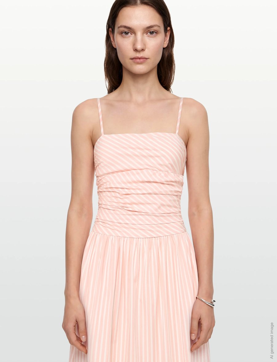 Faithfull The Brand - PORTLLIGAT MAXI DRESS - sommerkjoler - carmen stripe - peony white - 3