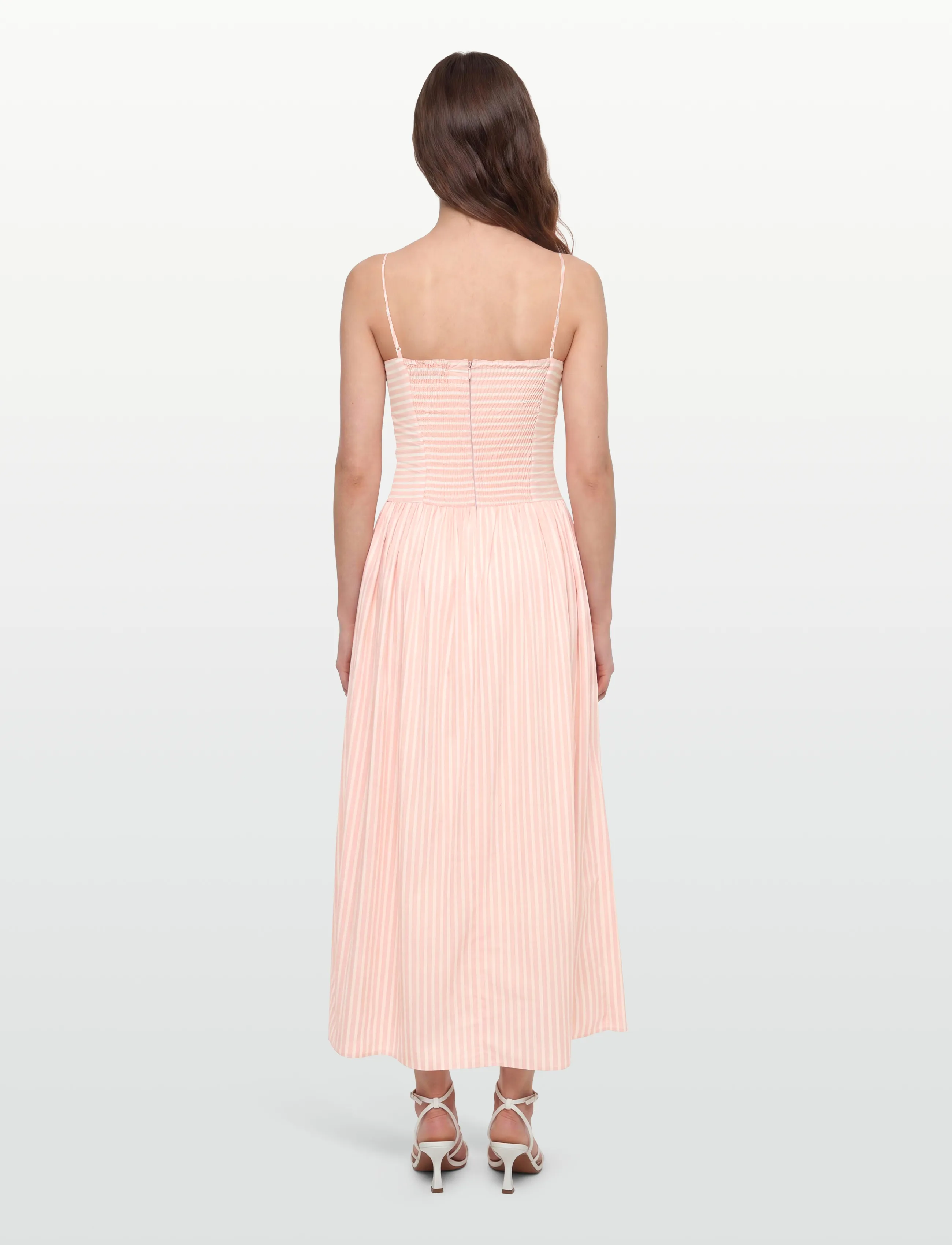 Faithfull The Brand - PORTLLIGAT MAXI DRESS - sommerkjoler - carmen stripe - peony white - 4