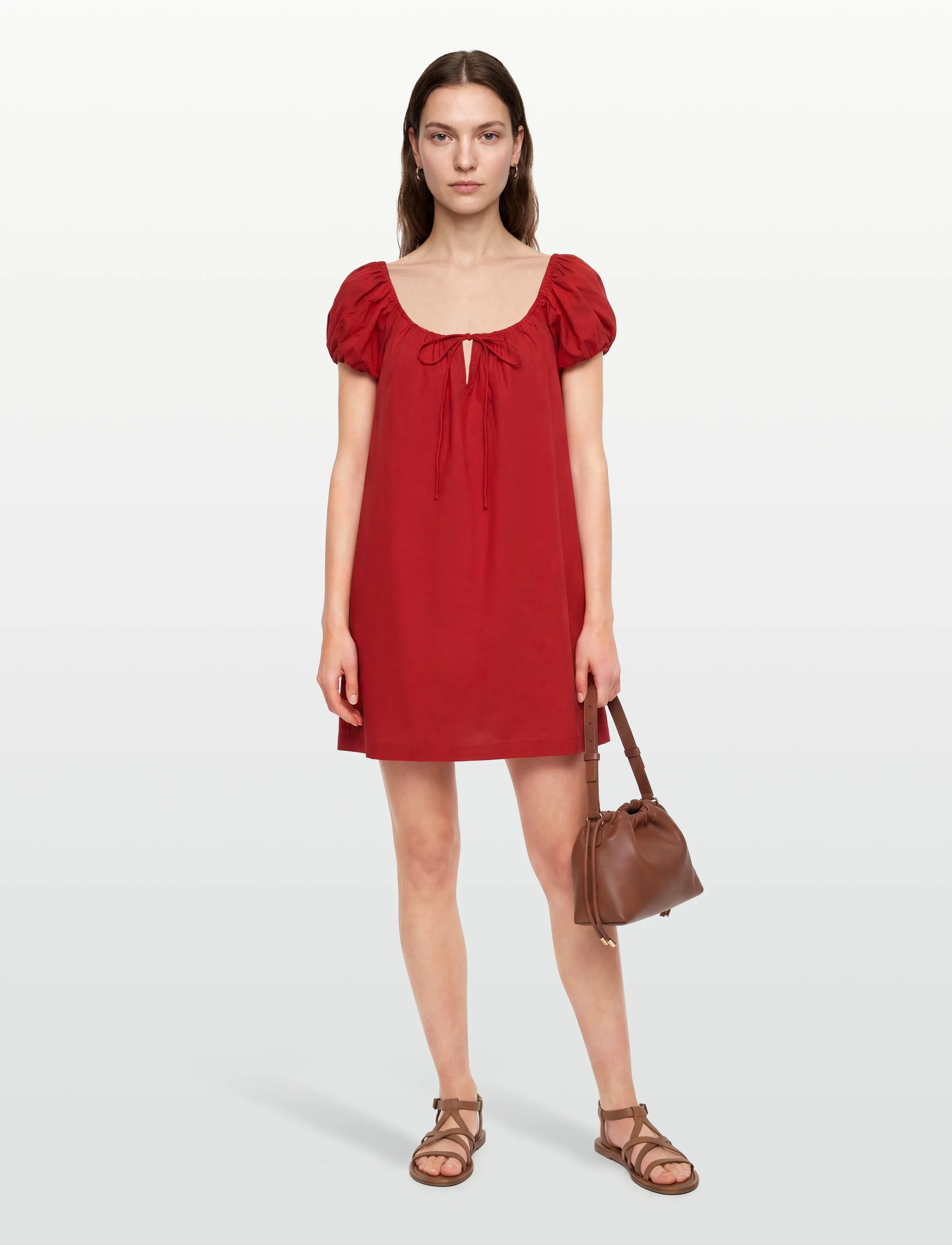 Faithfull The Brand MARBLAU MINI DRESS - Festliche Frauenmode - CHILLI / red