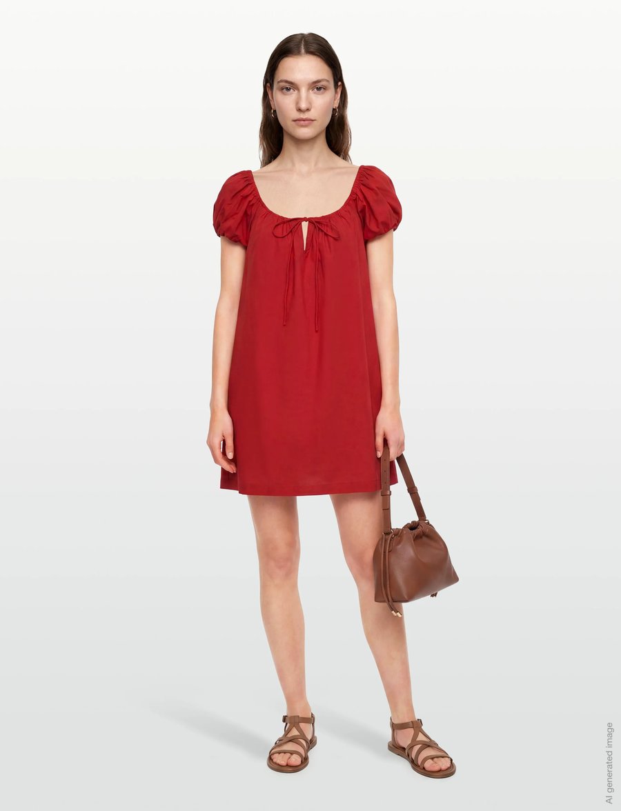 Faithfull The Brand - MARBLAU MINI DRESS - sommerkjoler - chilli - 0