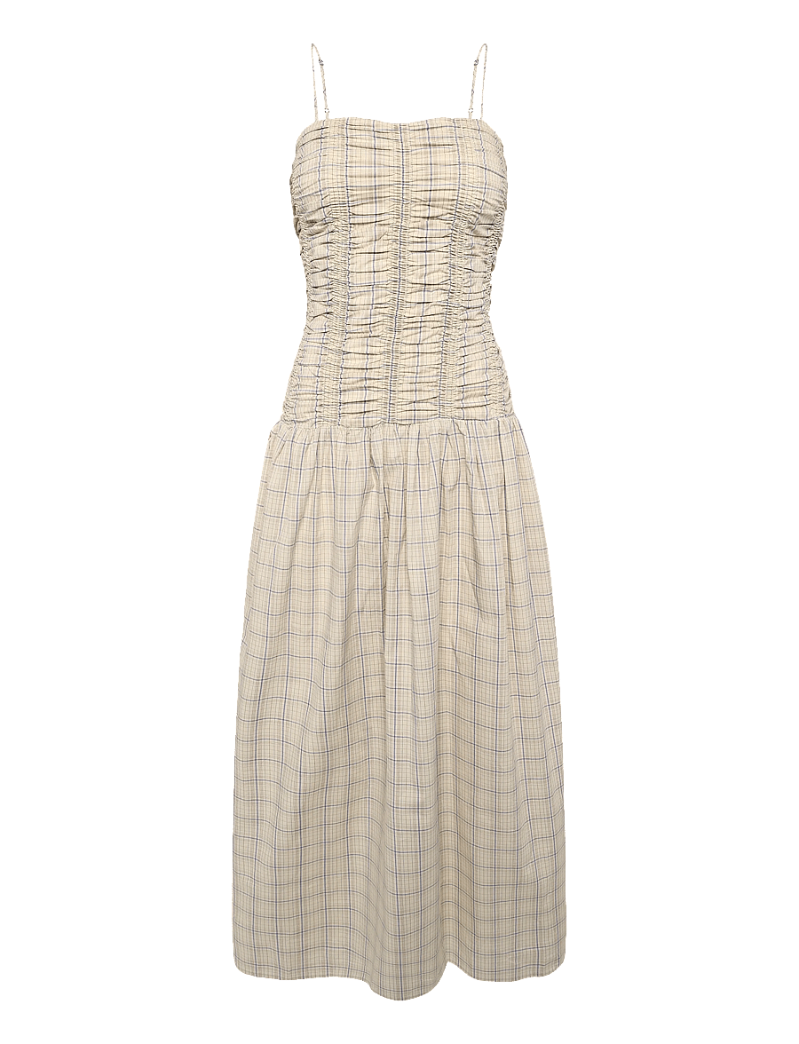 Faithfull The Brand - MIRA MAXI DRESS - flor check - antique white - 0