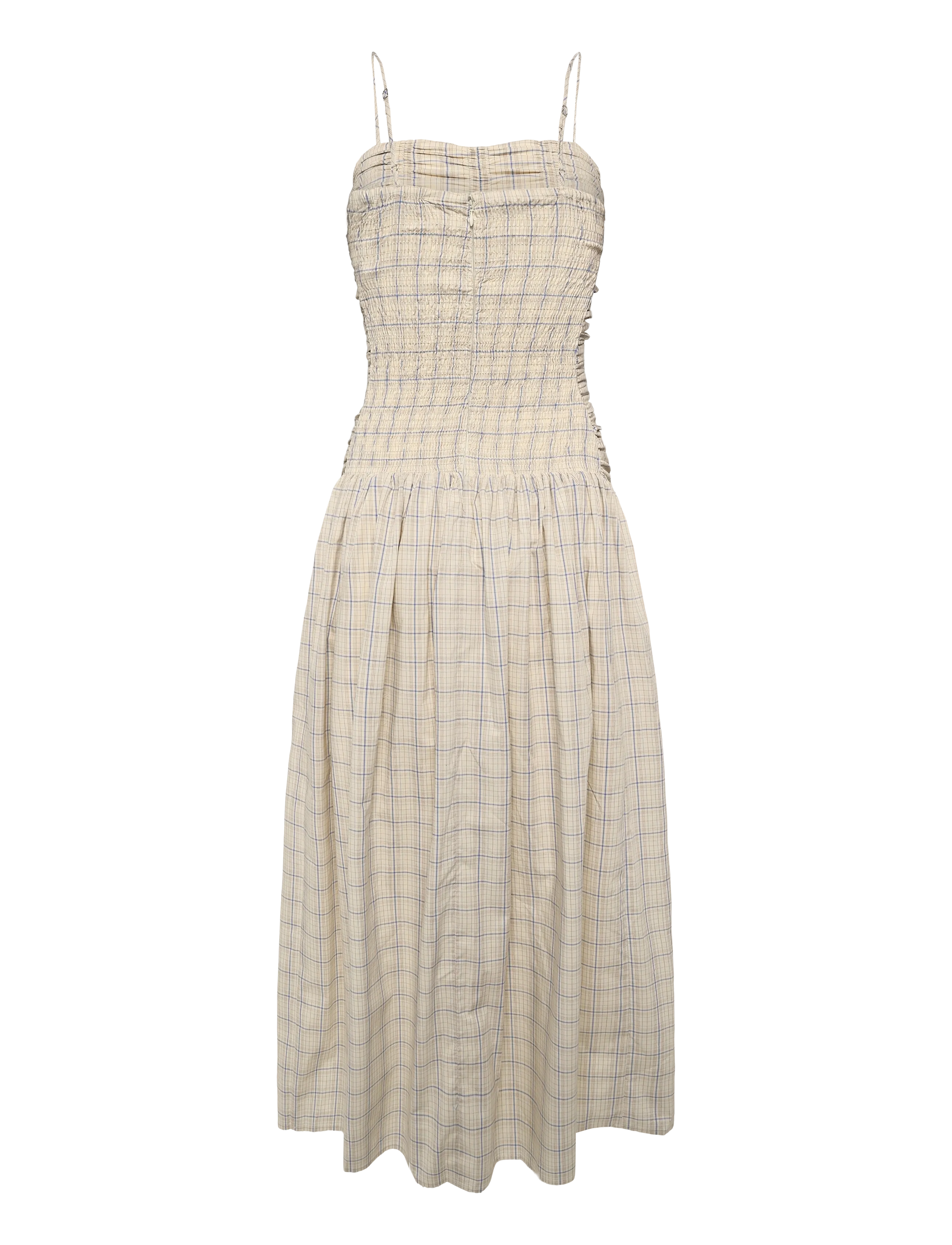 Faithfull The Brand - MIRA MAXI DRESS - flor check - antique white - 1