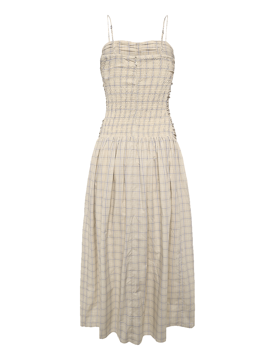 Faithfull The Brand - MIRA MAXI DRESS - flor check - antique white - 1