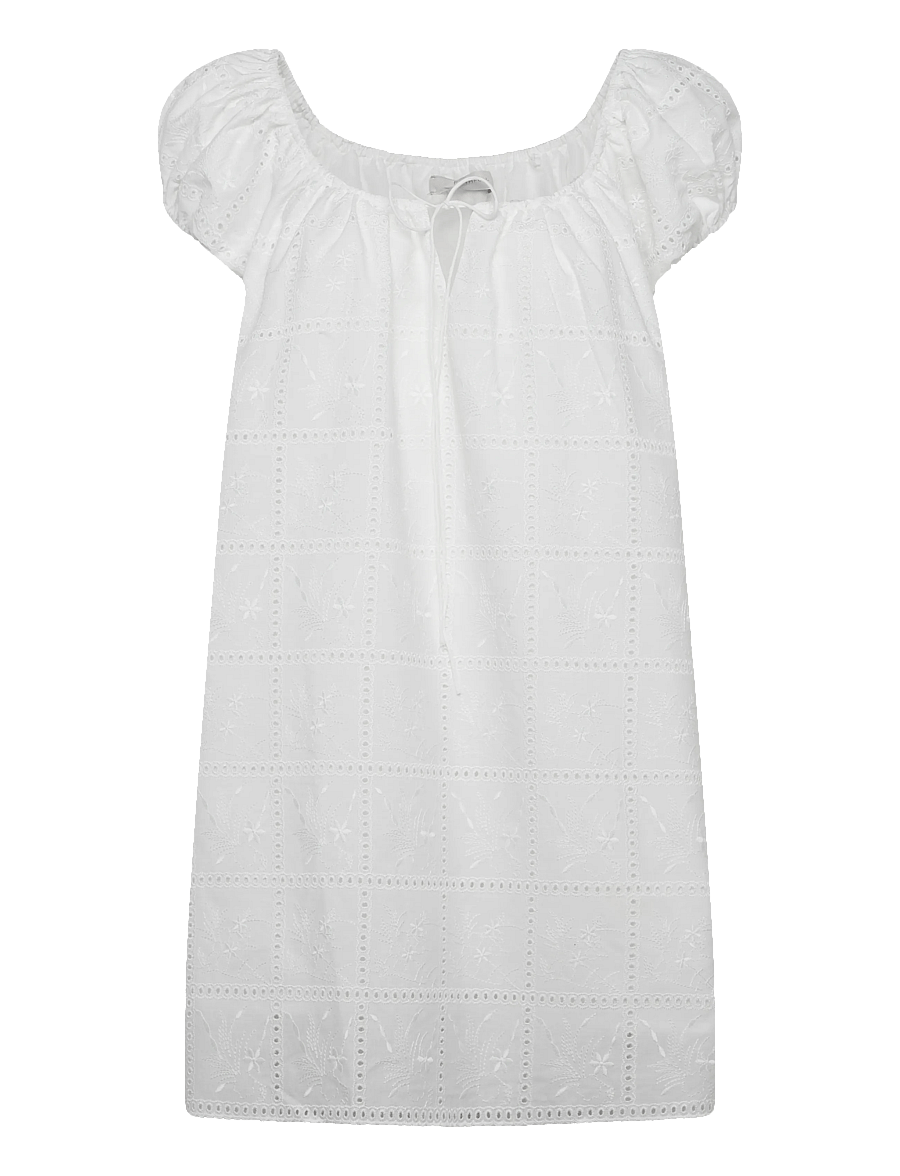 Faithfull The Brand - SERAFINA MINI DRESS - konfirmation - handkerchief broderie white - 1