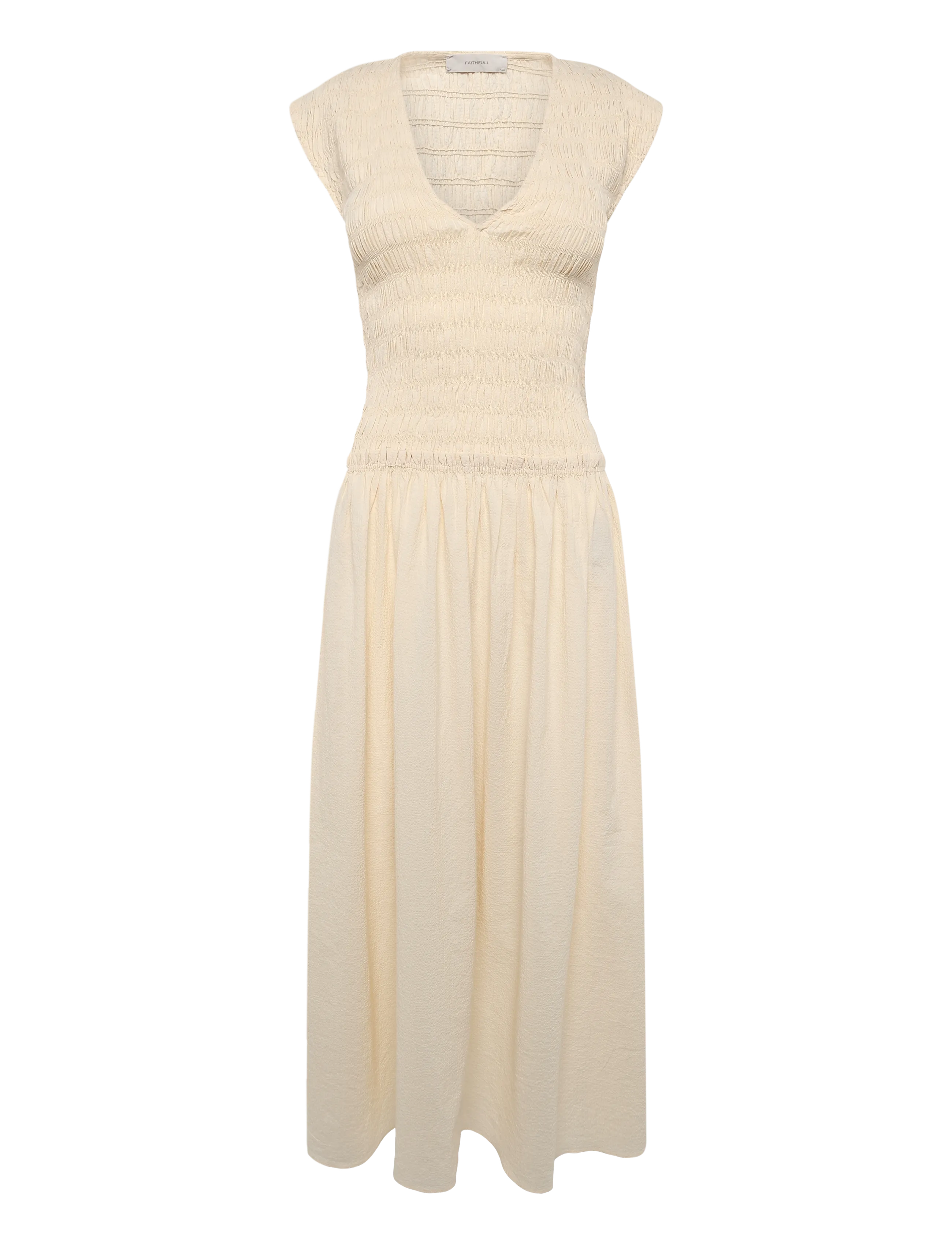 Faithfull The Brand CARMEN MAXI DRESS - Kleidid - MILK / cream