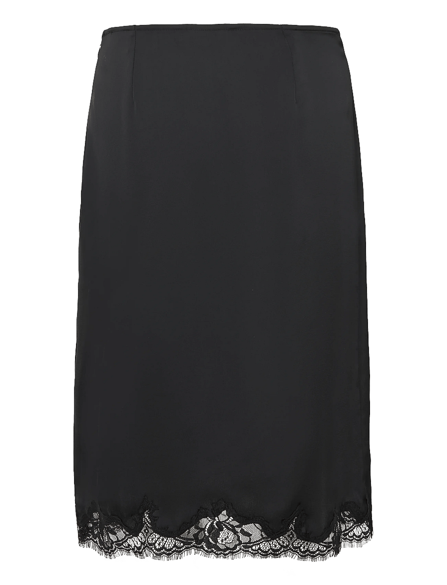 Faithfull The Brand - MARISOL SKIRT - satin skirts - black - 1