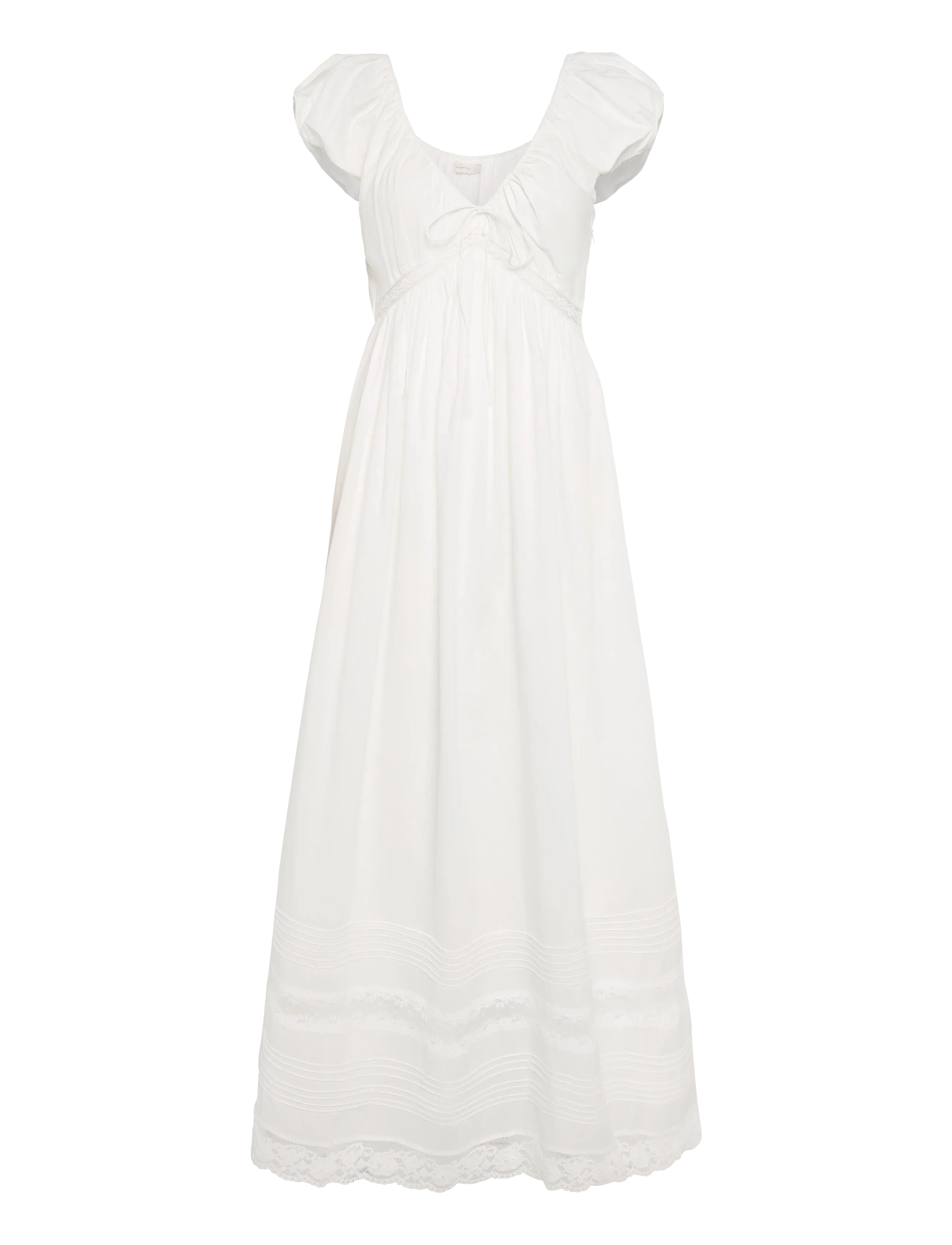 Faithfull The Brand ELODIA MAXI DRESS - Sommerkleider - MIA LACE IVORY / cream
