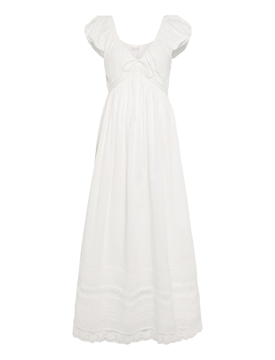 Faithfull The Brand - ELODIA MAXI DRESS - sommerkjoler - mia lace ivory - 0