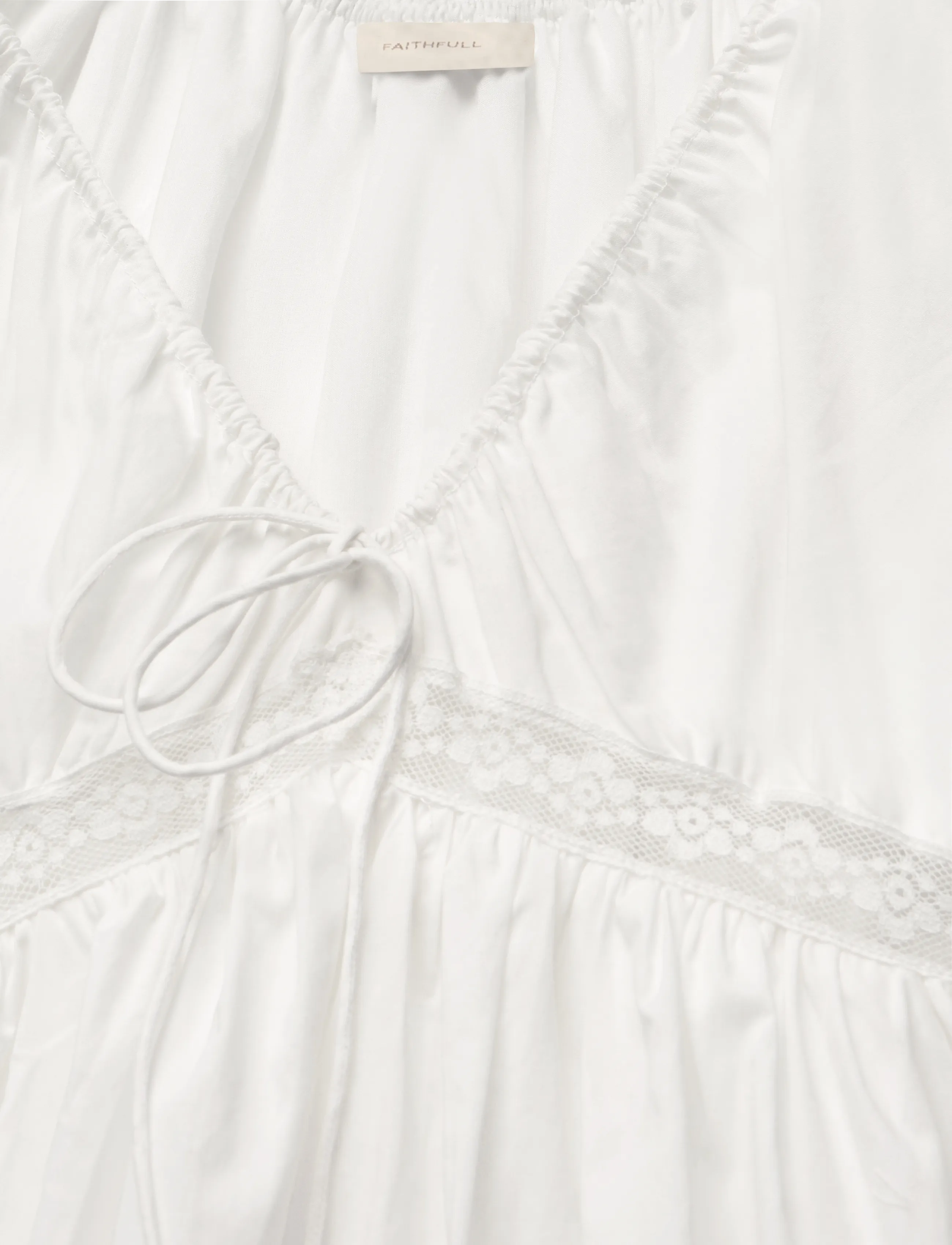 Faithfull The Brand - ELODIA MAXI DRESS - sommerkjoler - mia lace ivory - 2