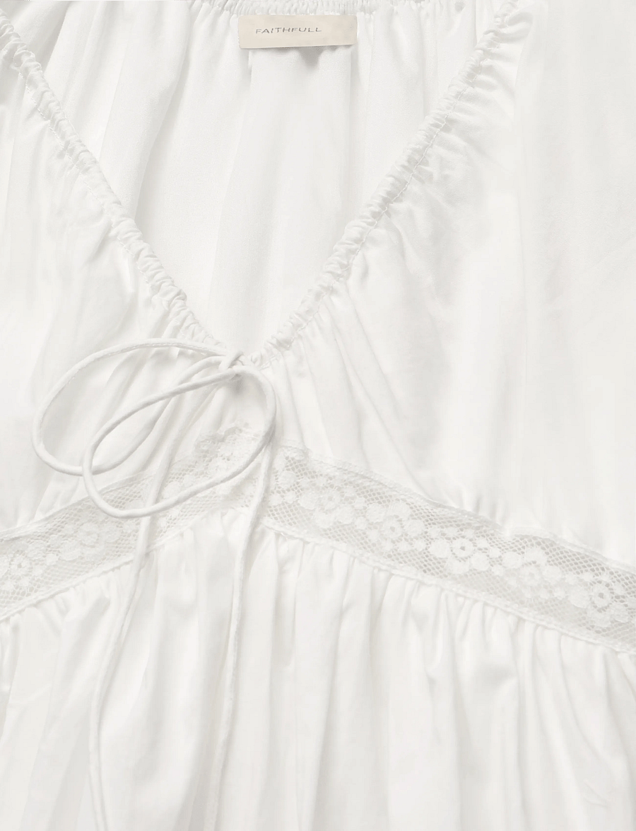 Faithfull The Brand - ELODIA MAXI DRESS - sommerkjoler - mia lace ivory - 2