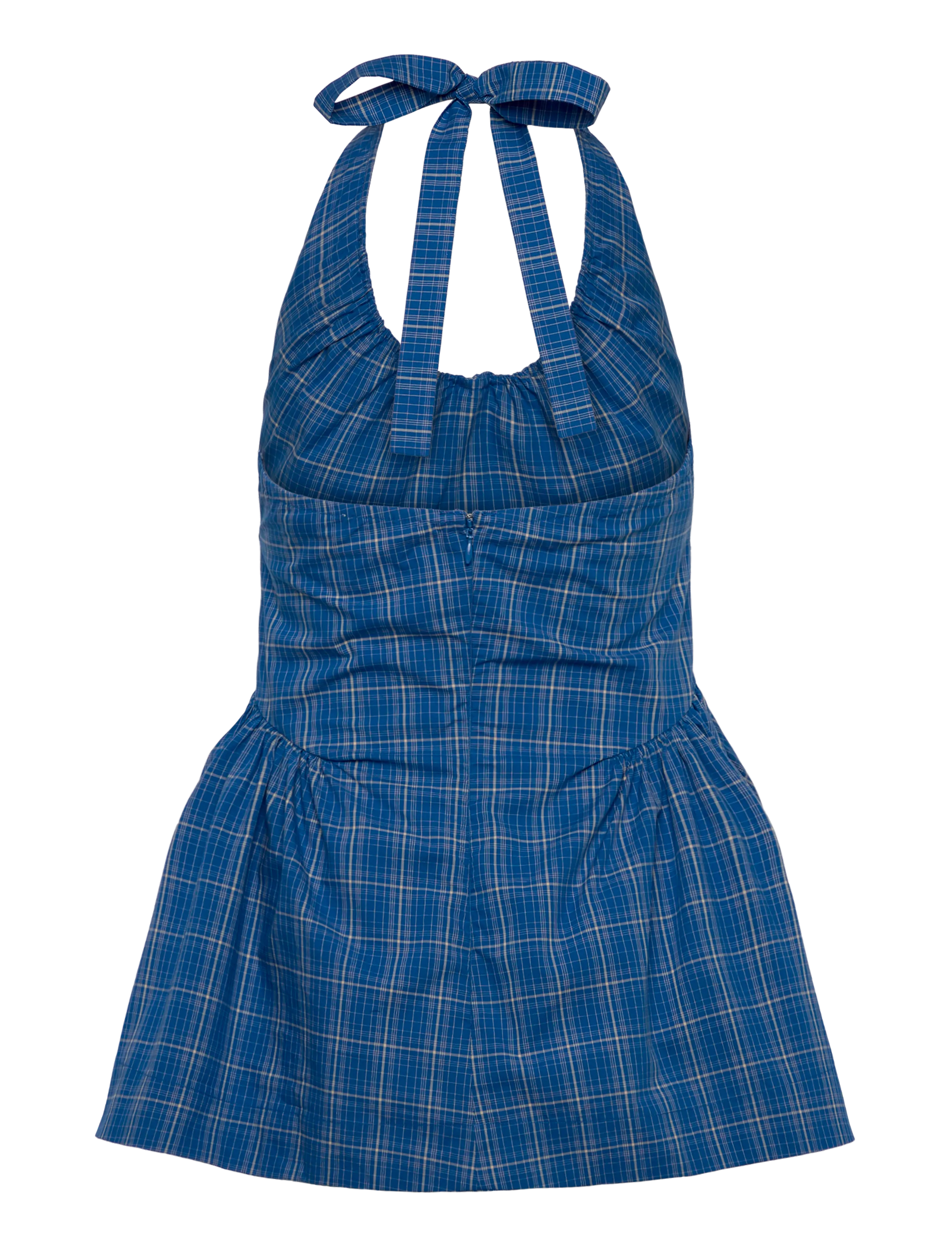 Faithfull The Brand - DEL ROS TOP - Ärmellose tops - flor check - cobalt - 1