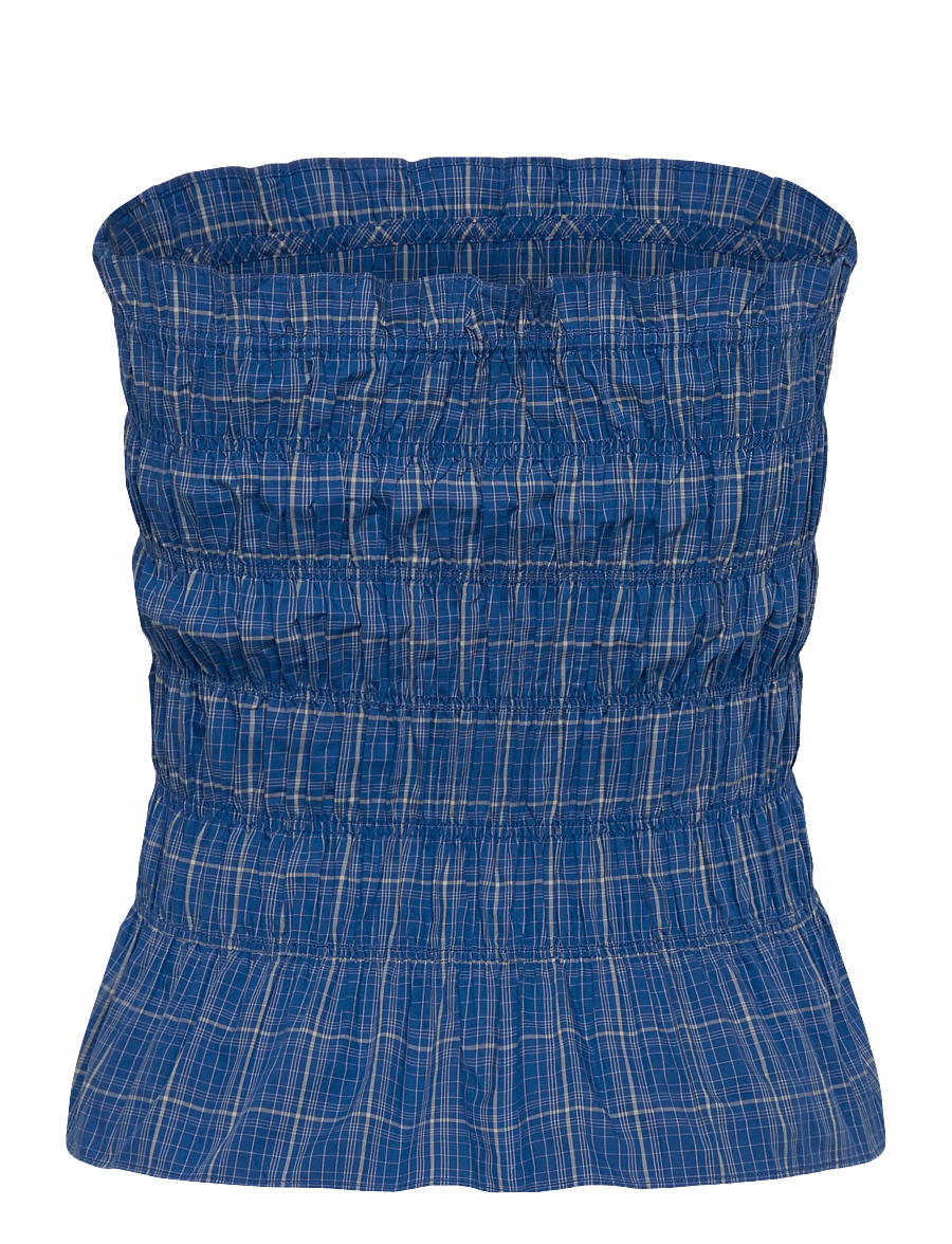 Faithfull The Brand - LEYA TOP - Ärmellose tops - flor check - cobalt - 1