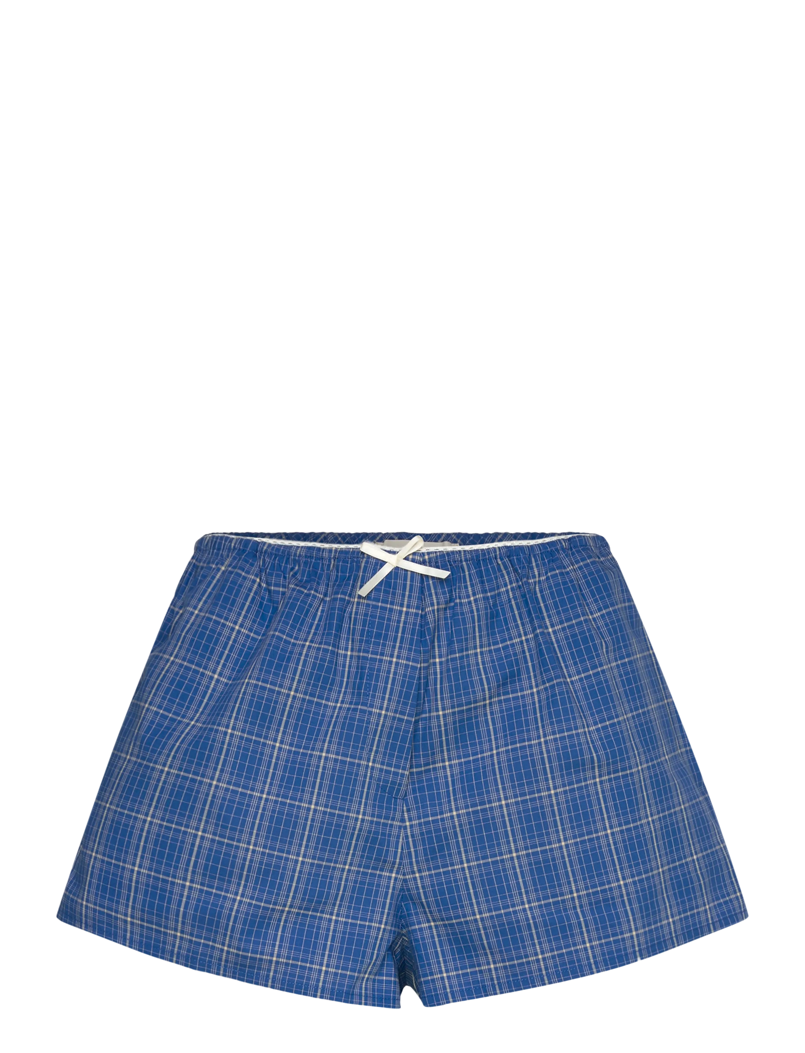 Faithfull The Brand LEYA SHORT - Kleidung - FLOR CHECK - COBALT / blue