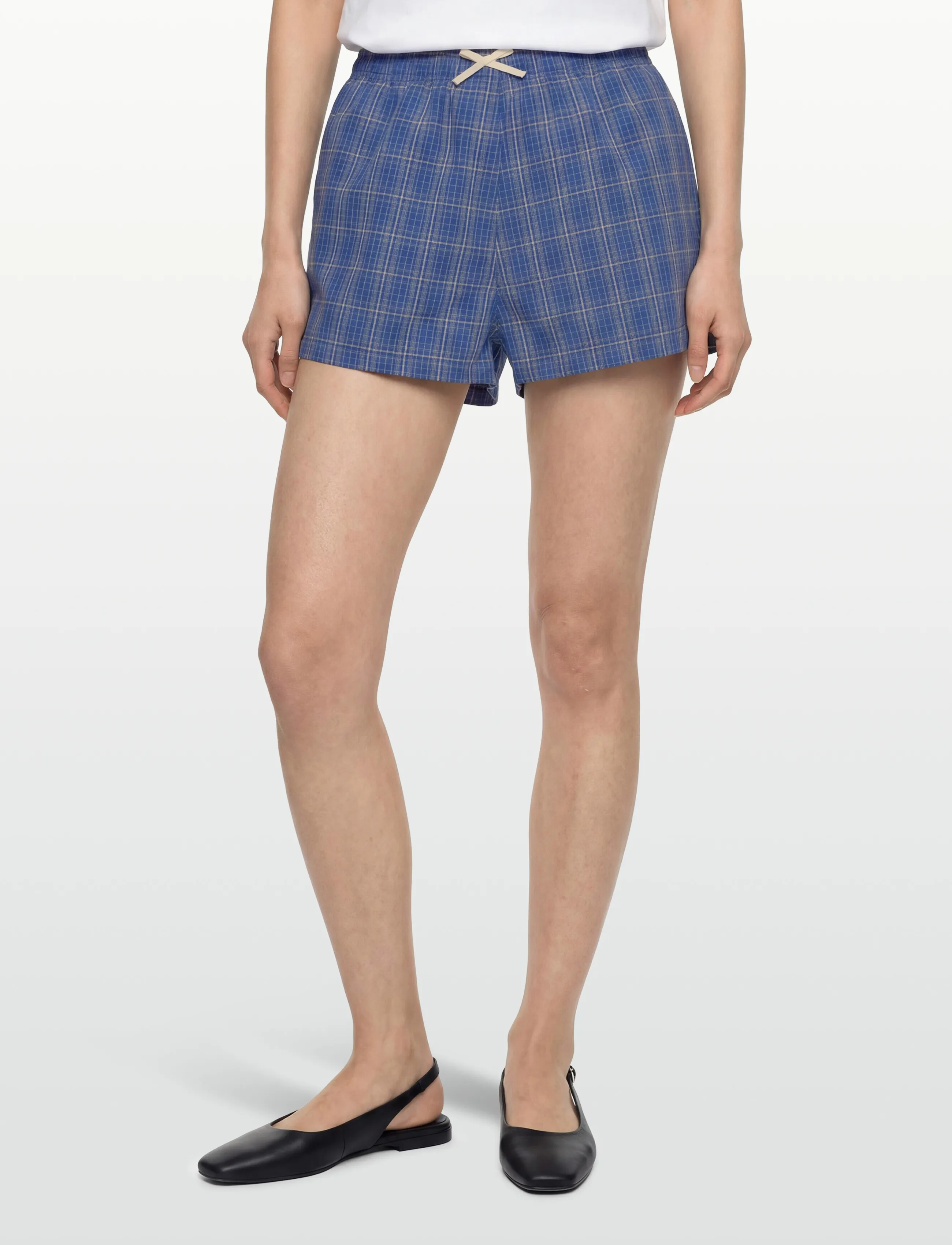 Faithfull The Brand - LEYA SHORT - casual shorts - flor check - cobalt - 3