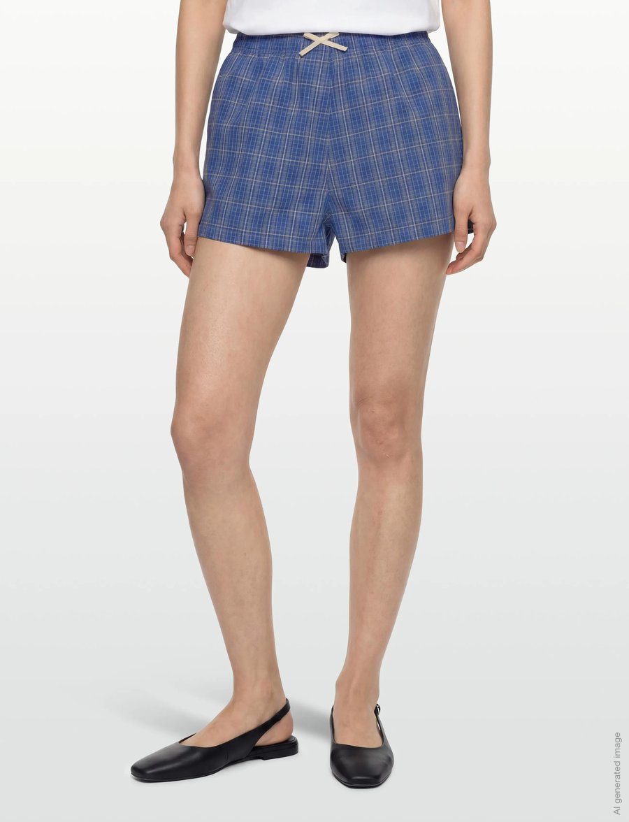 Faithfull The Brand - LEYA SHORT - casual shorts - flor check - cobalt - 3