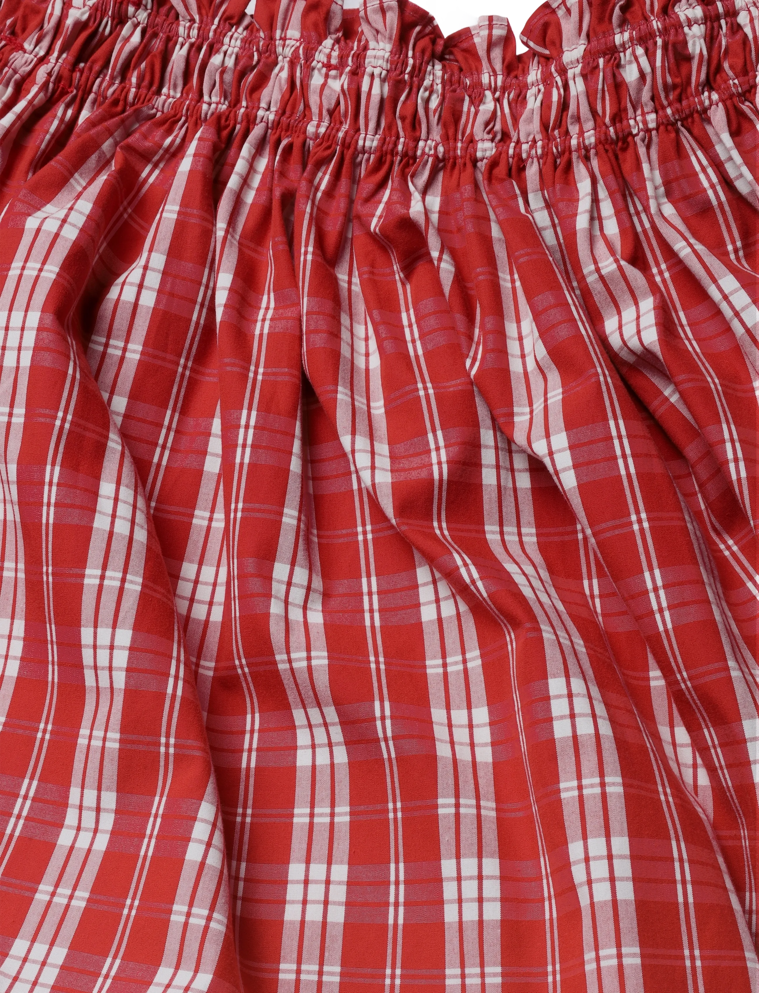 Faithfull The Brand - GERTA MIDI DRESS - ines check terra rosso - 3