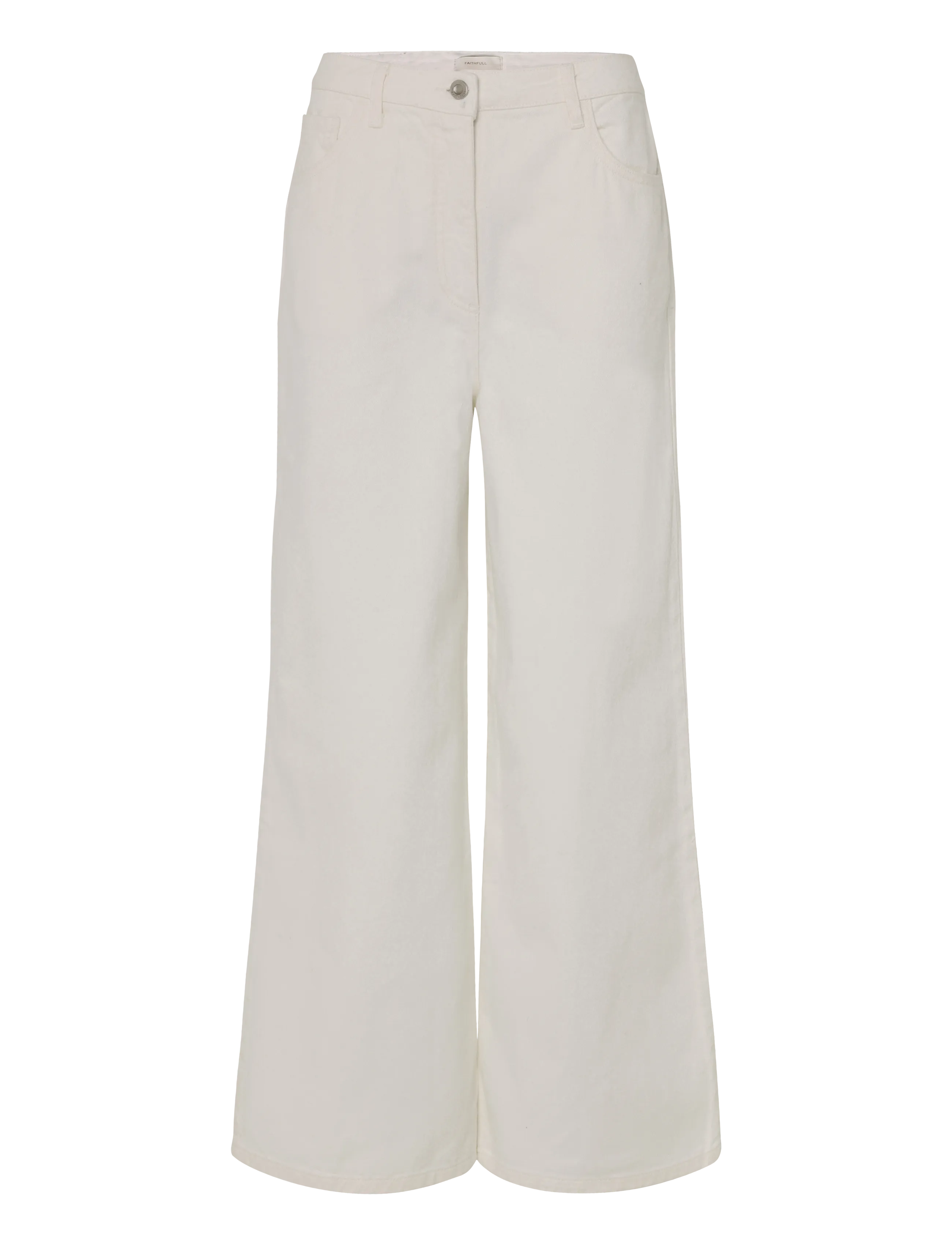 Faithfull The Brand QUINTA DENIM PANT - Laia säärega teksad - MILK / cream