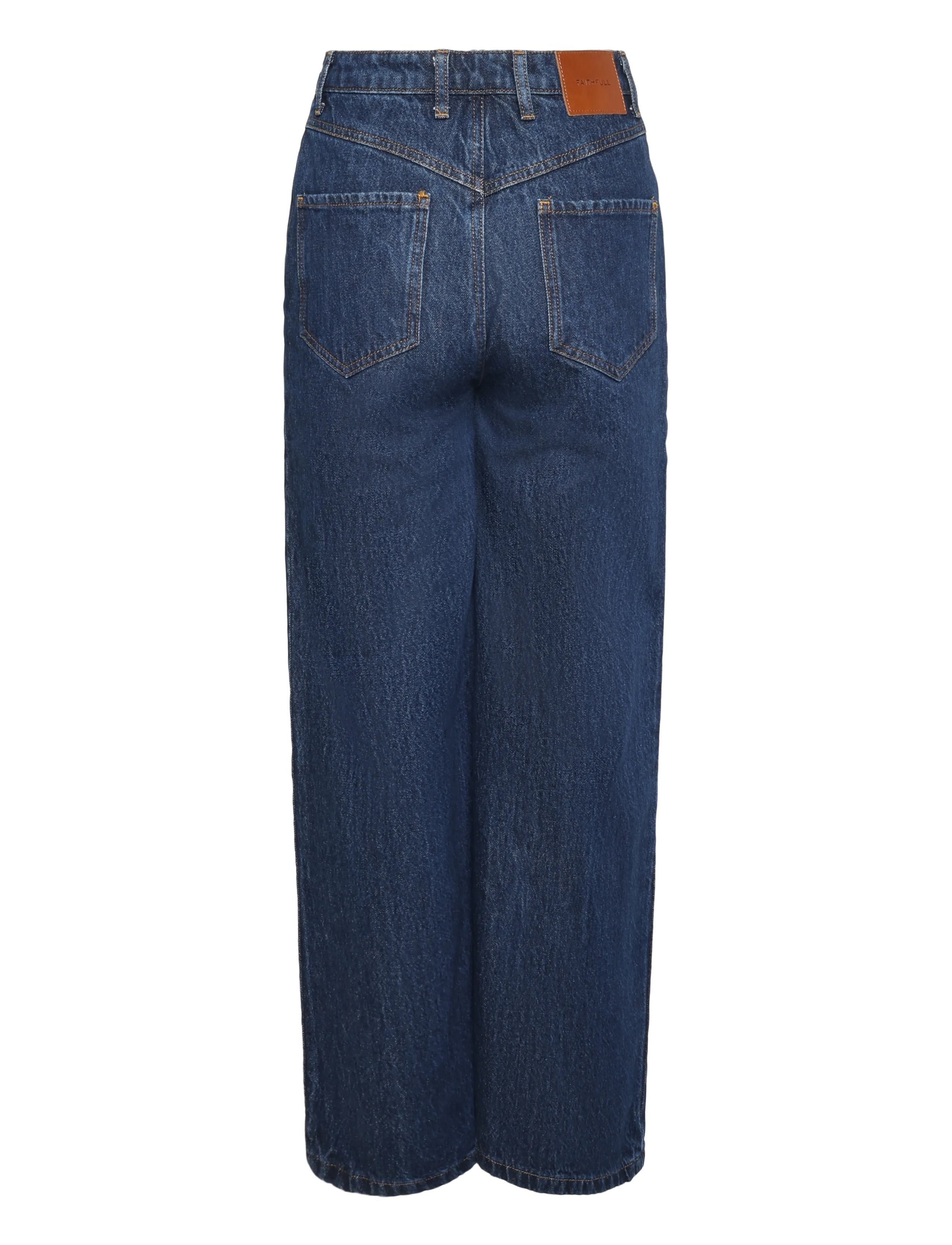 Faithfull The Brand - QUINTA DENIM PANT - laia säärega teksad - dark indigo - 1