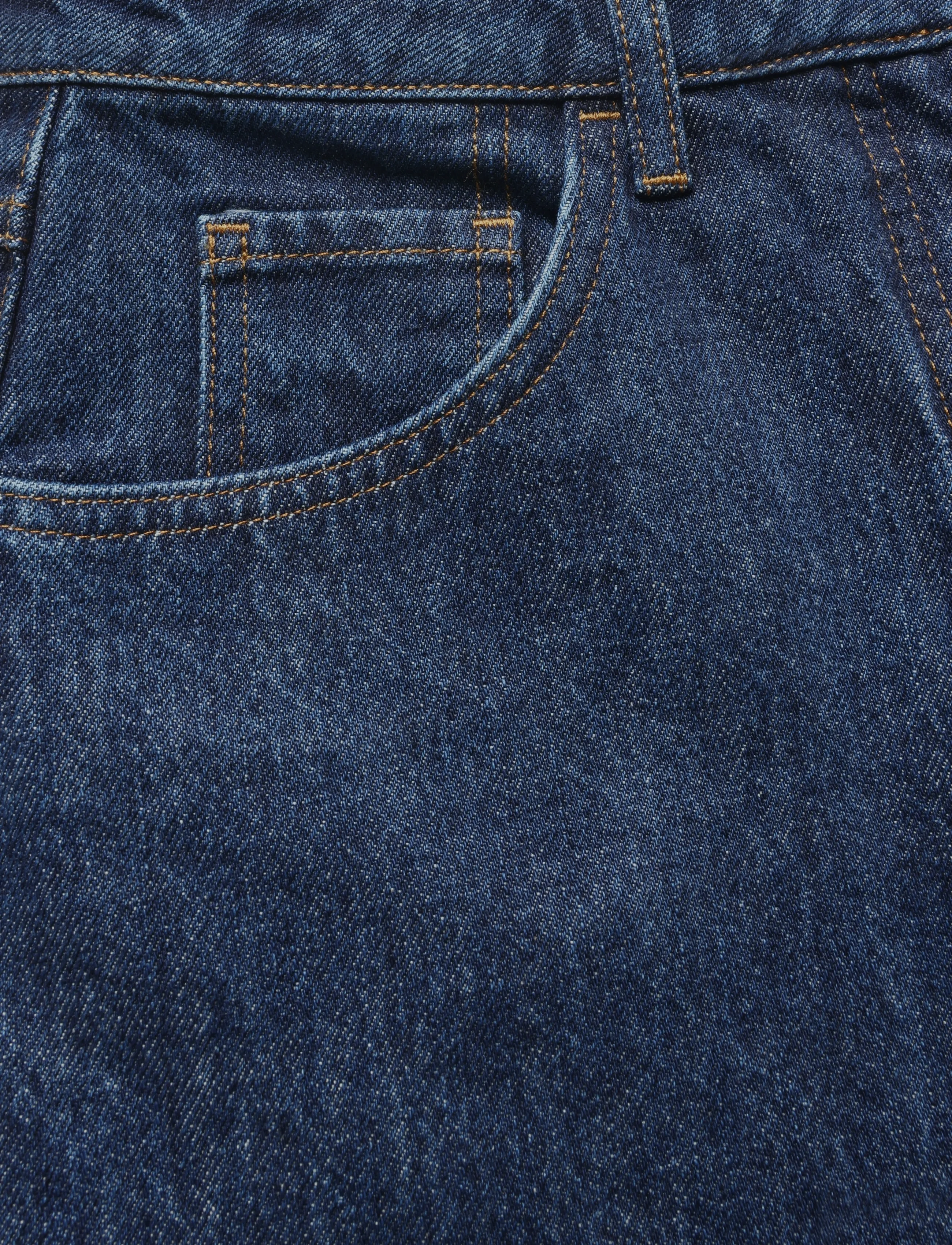 Faithfull The Brand - QUINTA DENIM PANT - laia säärega teksad - dark indigo - 2