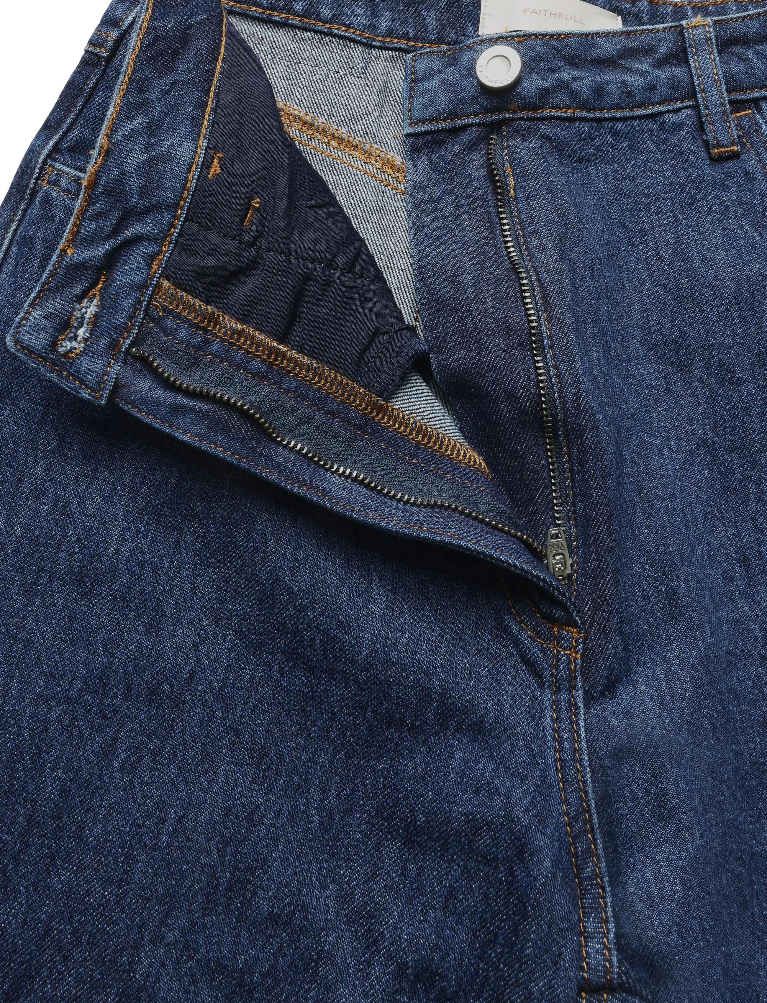 Faithfull The Brand - QUINTA DENIM PANT - laia säärega teksad - dark indigo - 3