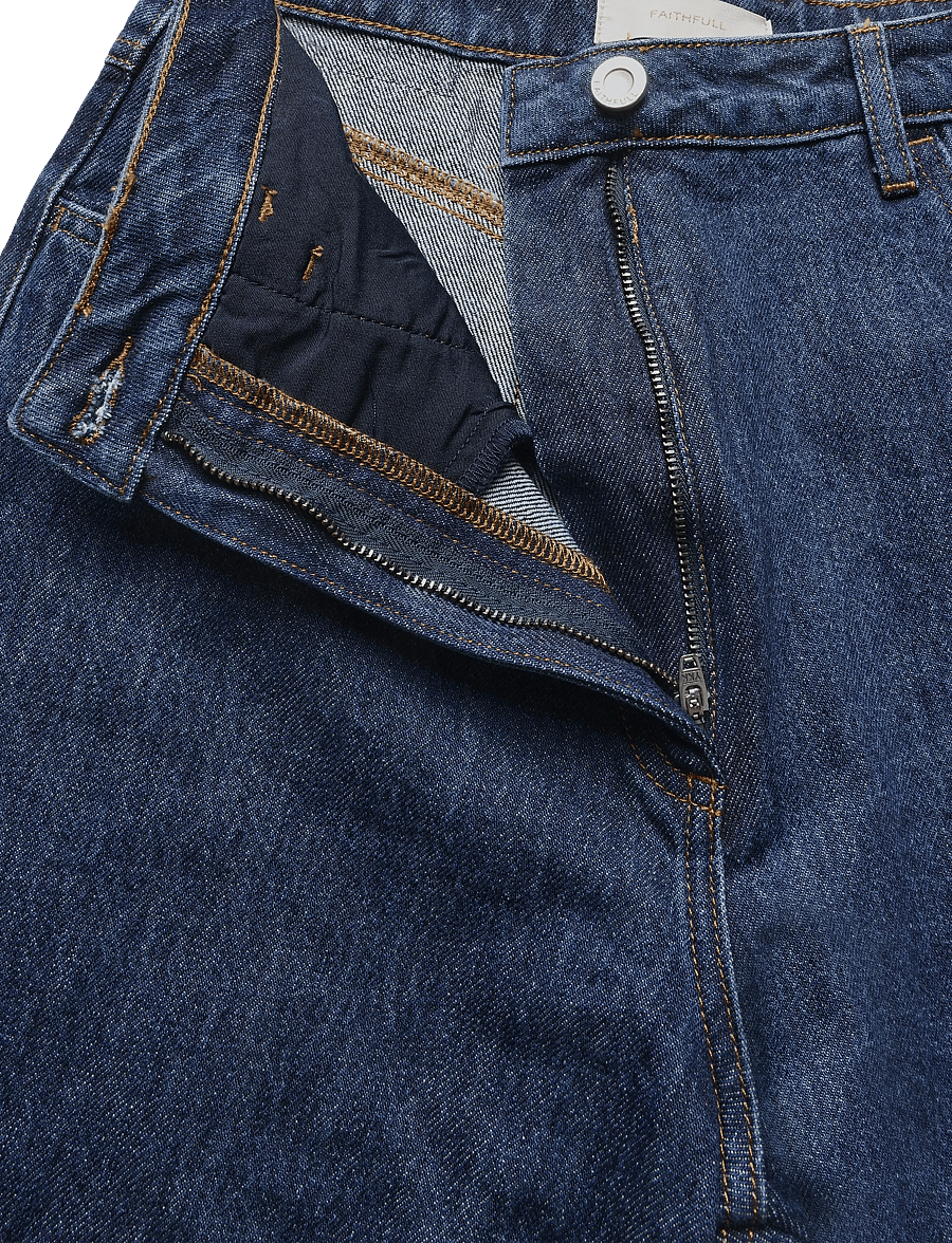 Faithfull The Brand - QUINTA DENIM PANT - laia säärega teksad - dark indigo - 3