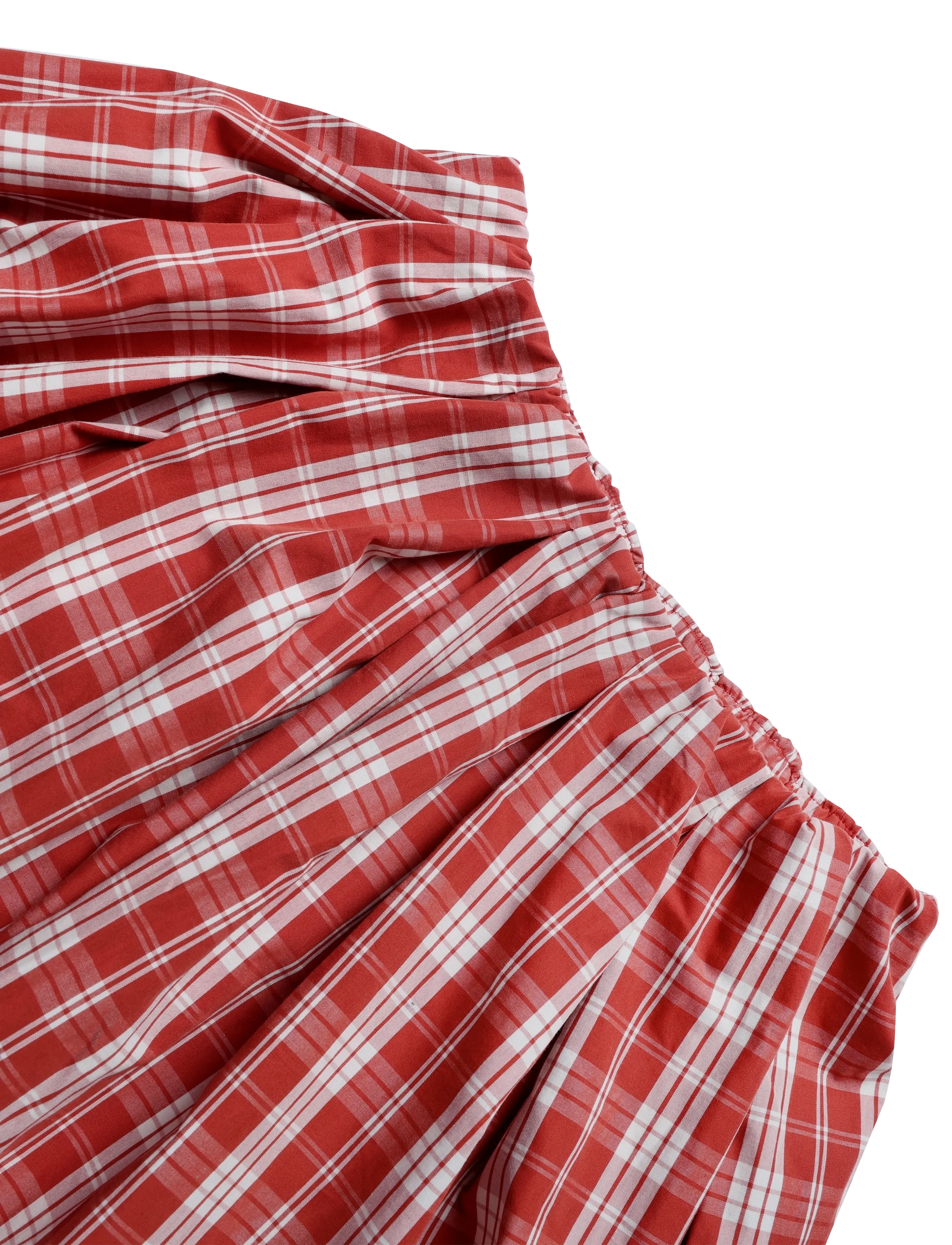 Faithfull The Brand - CALES SKIRT - faltenröcke - ines check terra rosso - 2