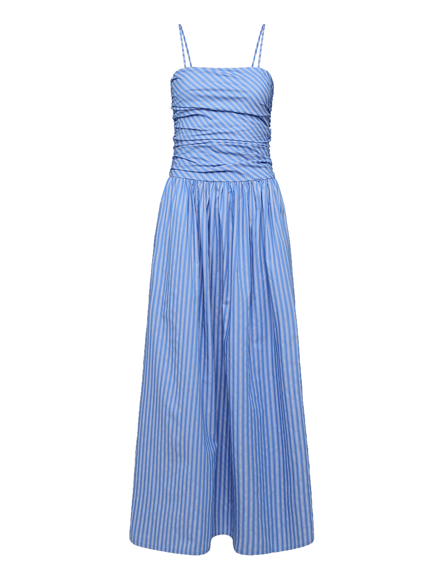 Faithfull The Brand - PORTLLIGAT MAXI DRESS - summer dresses - joao stripe azulejo blue - 0