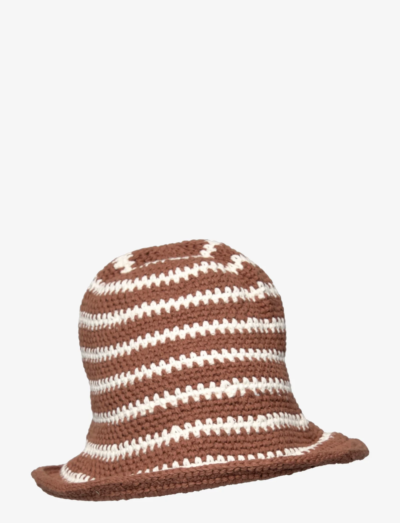 Faithfull The Brand - CROCHET BUCKET HAT - bucket hats - chocolate stripe - 0