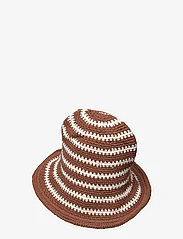 Faithfull The Brand - CROCHET BUCKET HAT - bucket hats - chocolate stripe - 1