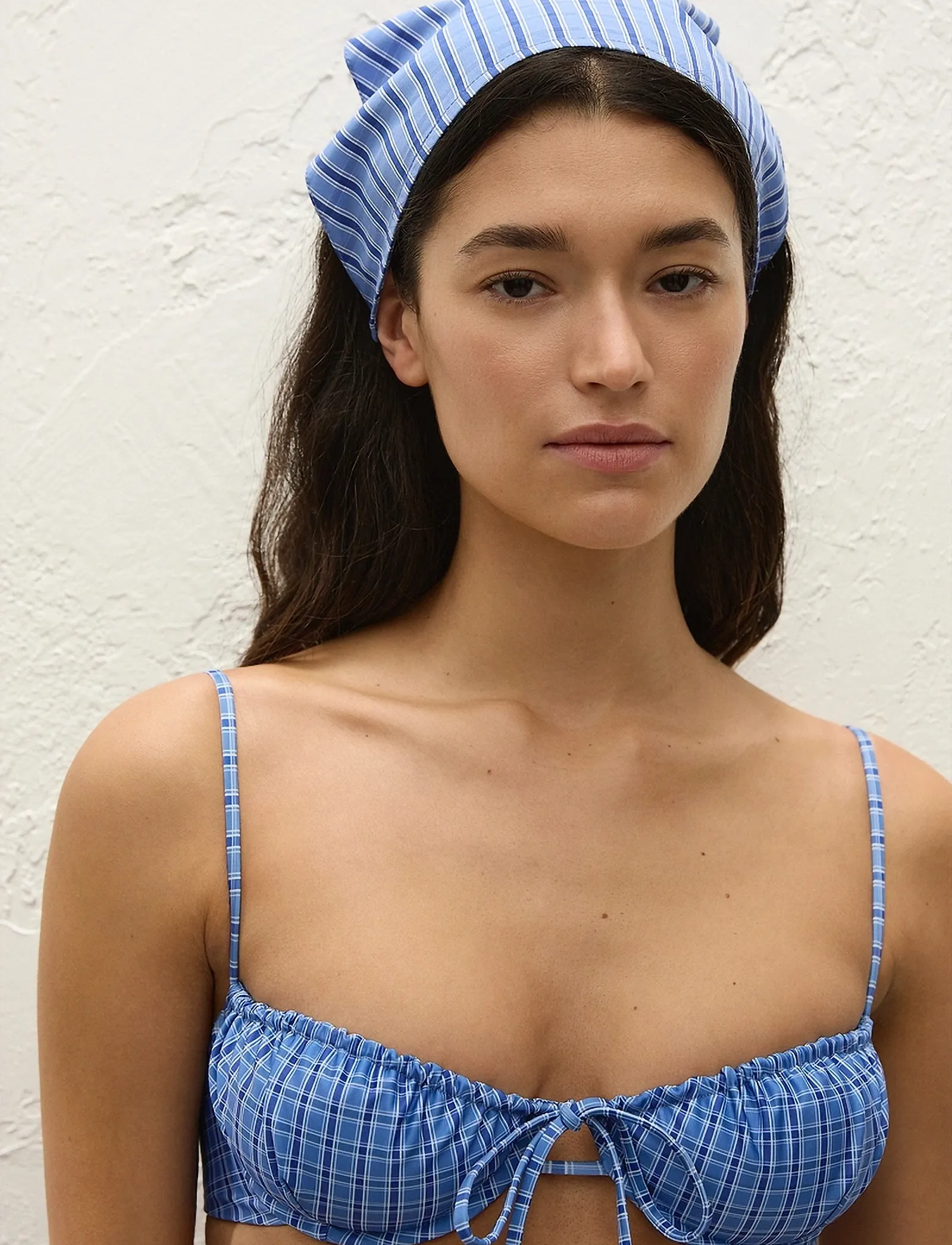 Faithfull The Brand LUCIA HEAD SCARF - Faithfull The Brand - SOTTO / blue