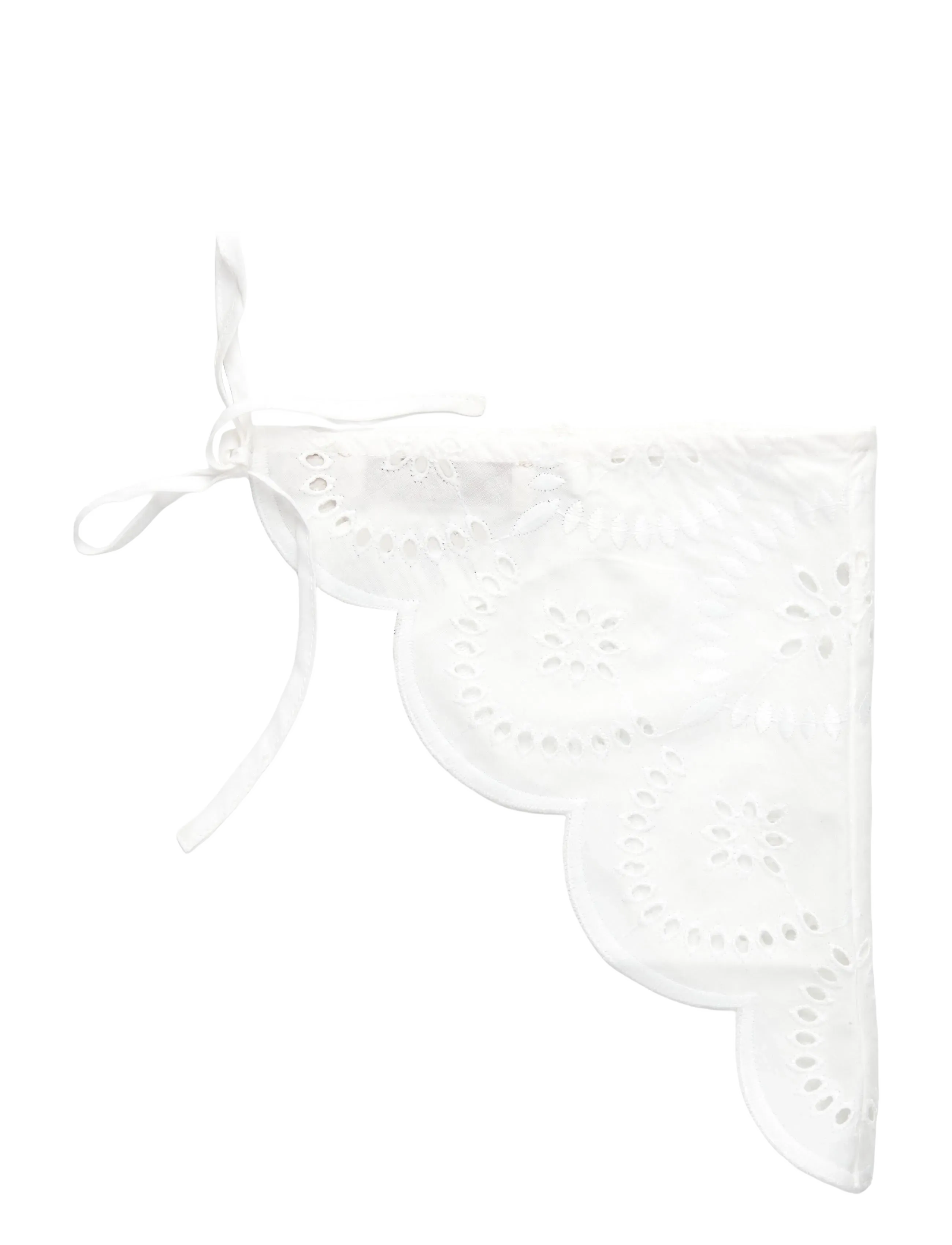 Faithfull The Brand - PONTE HEAD SCARF - bianca broderie white - 1
