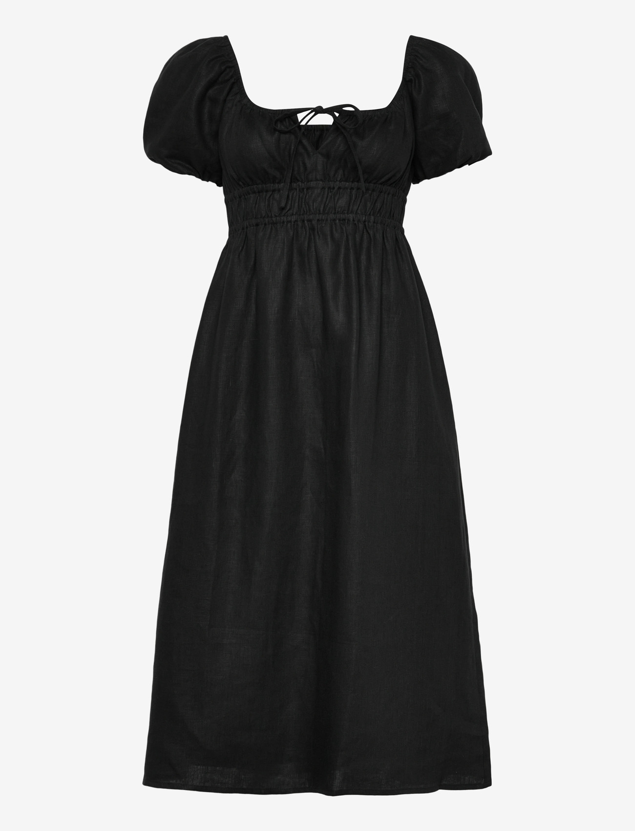 Faithfull The Brand - BRIGITTE MIDI DRESS - konfirmationstøj - black - 1