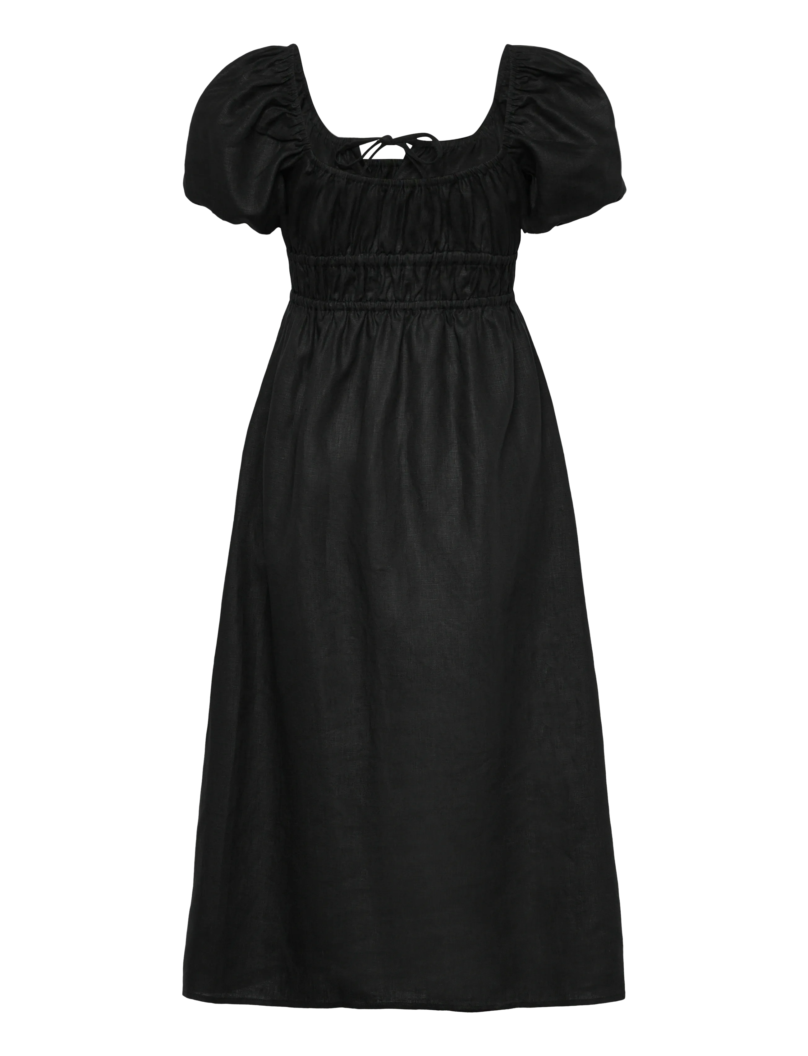 Faithfull The Brand - BRIGITTE MIDI DRESS - konfirmationstøj - black - 2