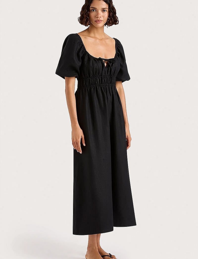 Faithfull The Brand - BRIGITTE MIDI DRESS - konfirmationstøj - black - 3