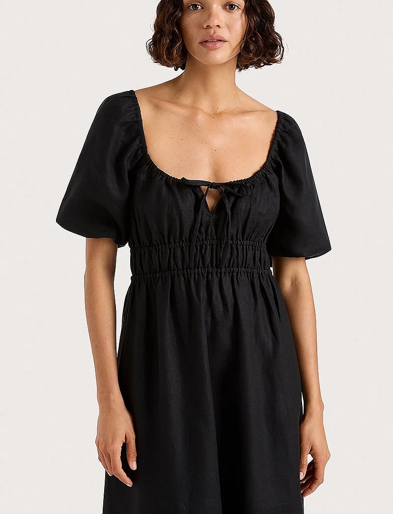 Faithfull The Brand - BRIGITTE MIDI DRESS - konfirmationstøj - black - 5