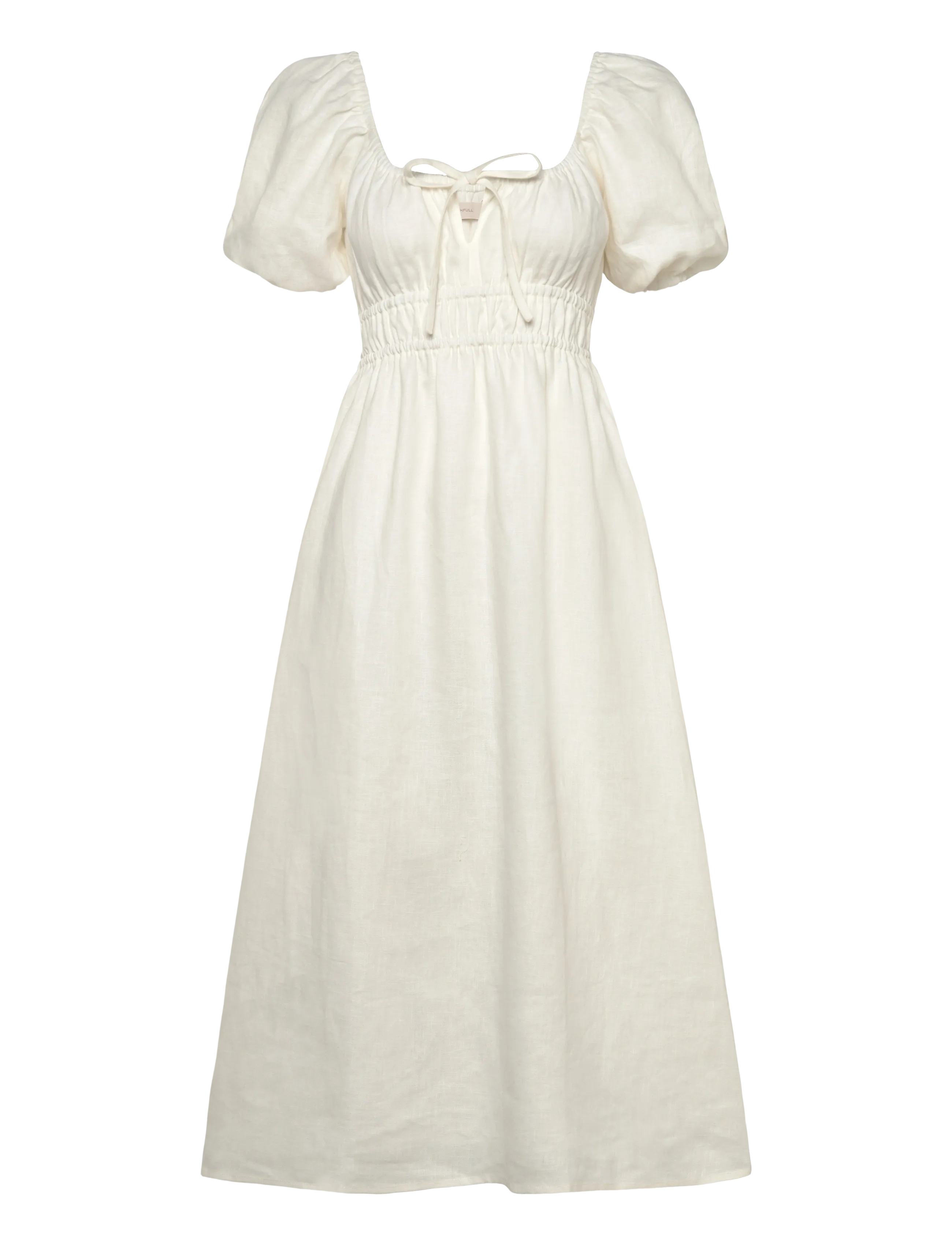 FAITHFULL THE Marke Brigitte Midi Kleid Weiß - S - Damen