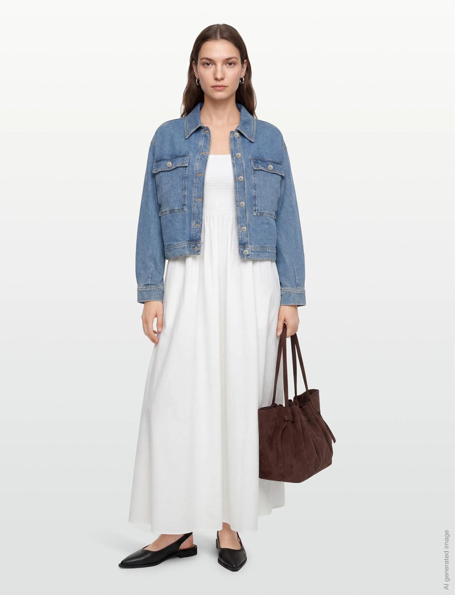 Faithfull The Brand - JAMIE MIDI DRESS - confirmation - white - 0