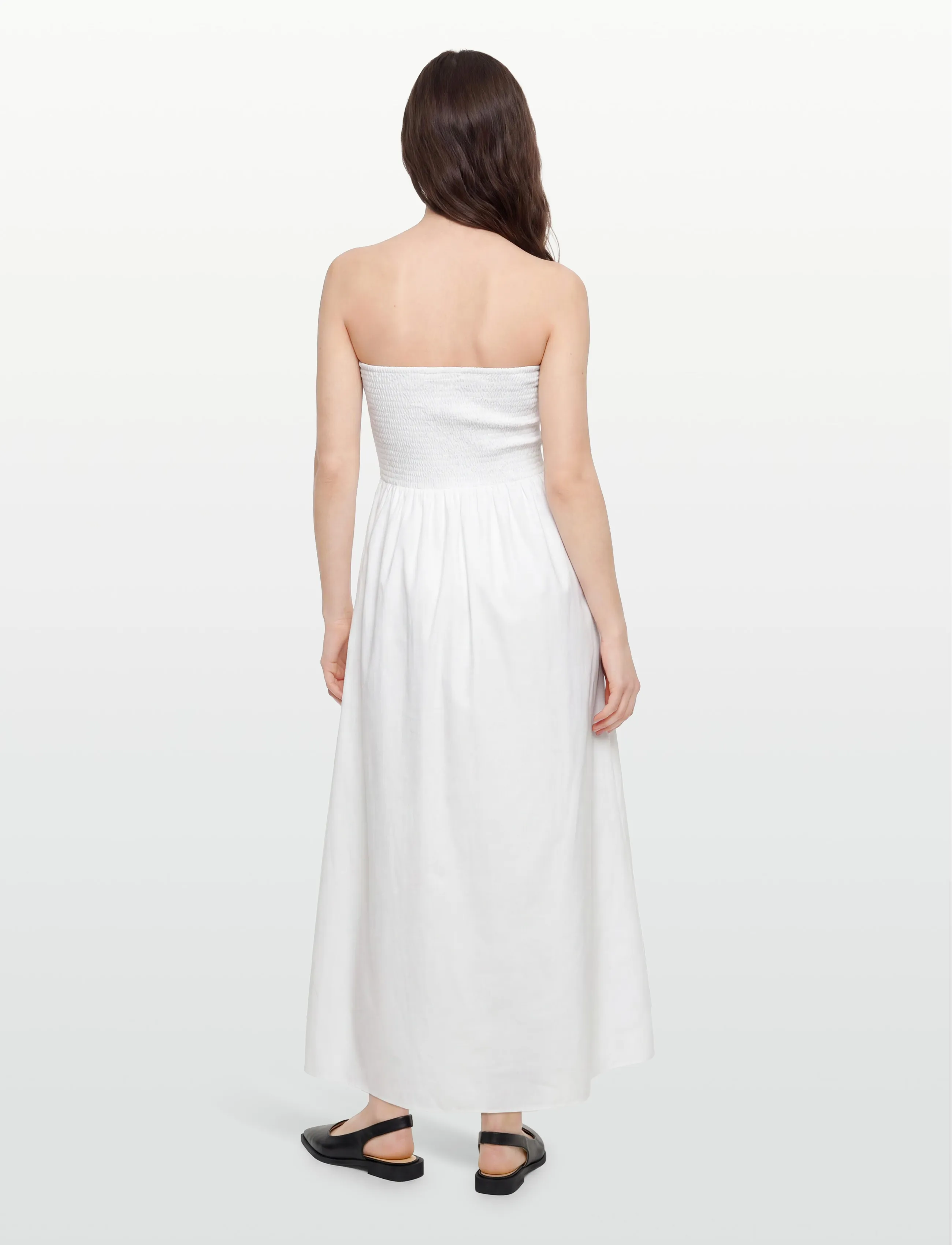 Faithfull The Brand - JAMIE MIDI DRESS - confirmation - white - 4