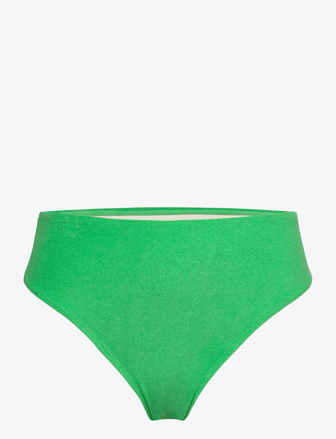 Faithfull The Brand - CHANIA BIKINI BOTTOMS - bikini z wysoką talią - plain green towelling - 0