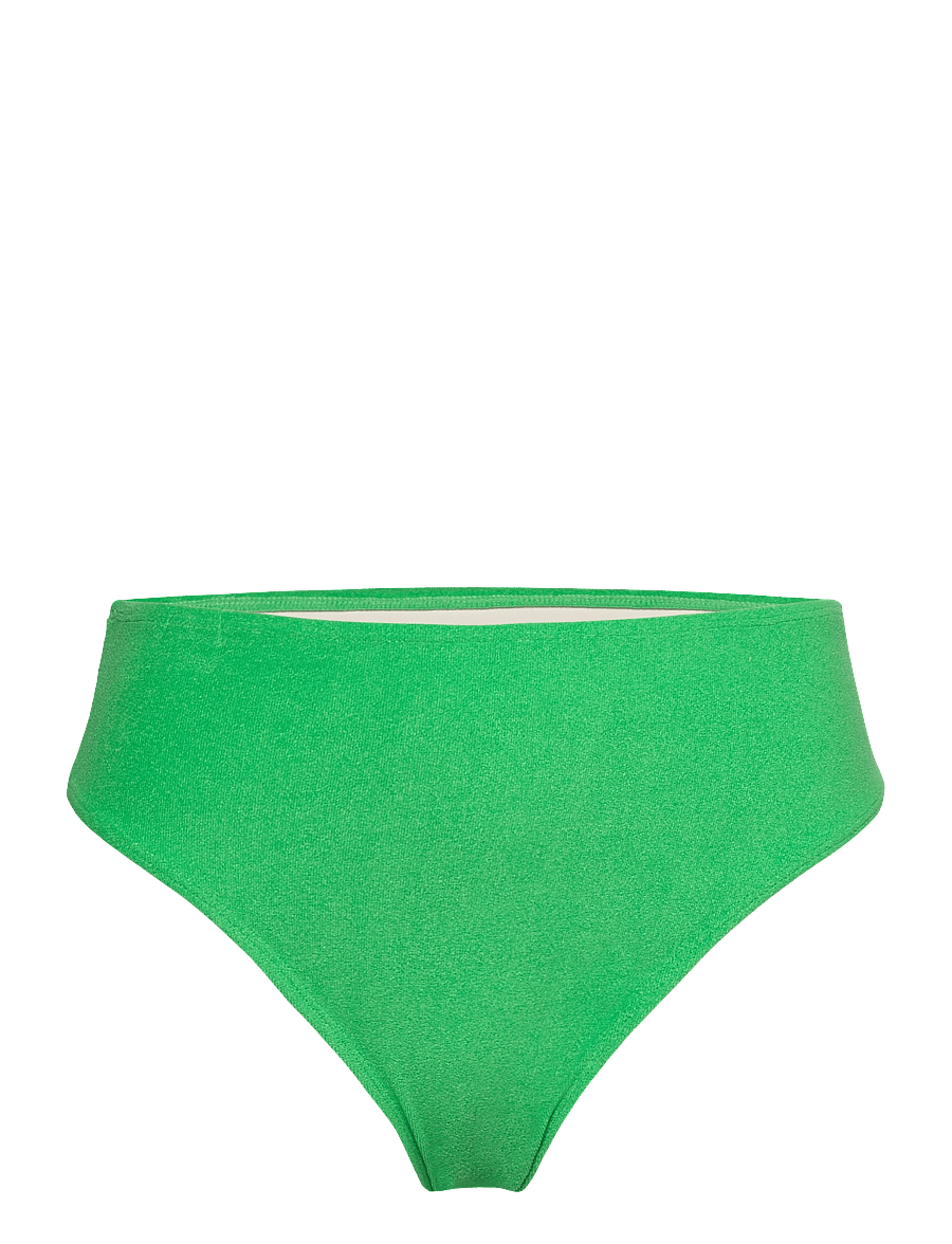 Faithfull The Brand - CHANIA BIKINI BOTTOMS - bas de maillot taille haute - plain green towelling - 1