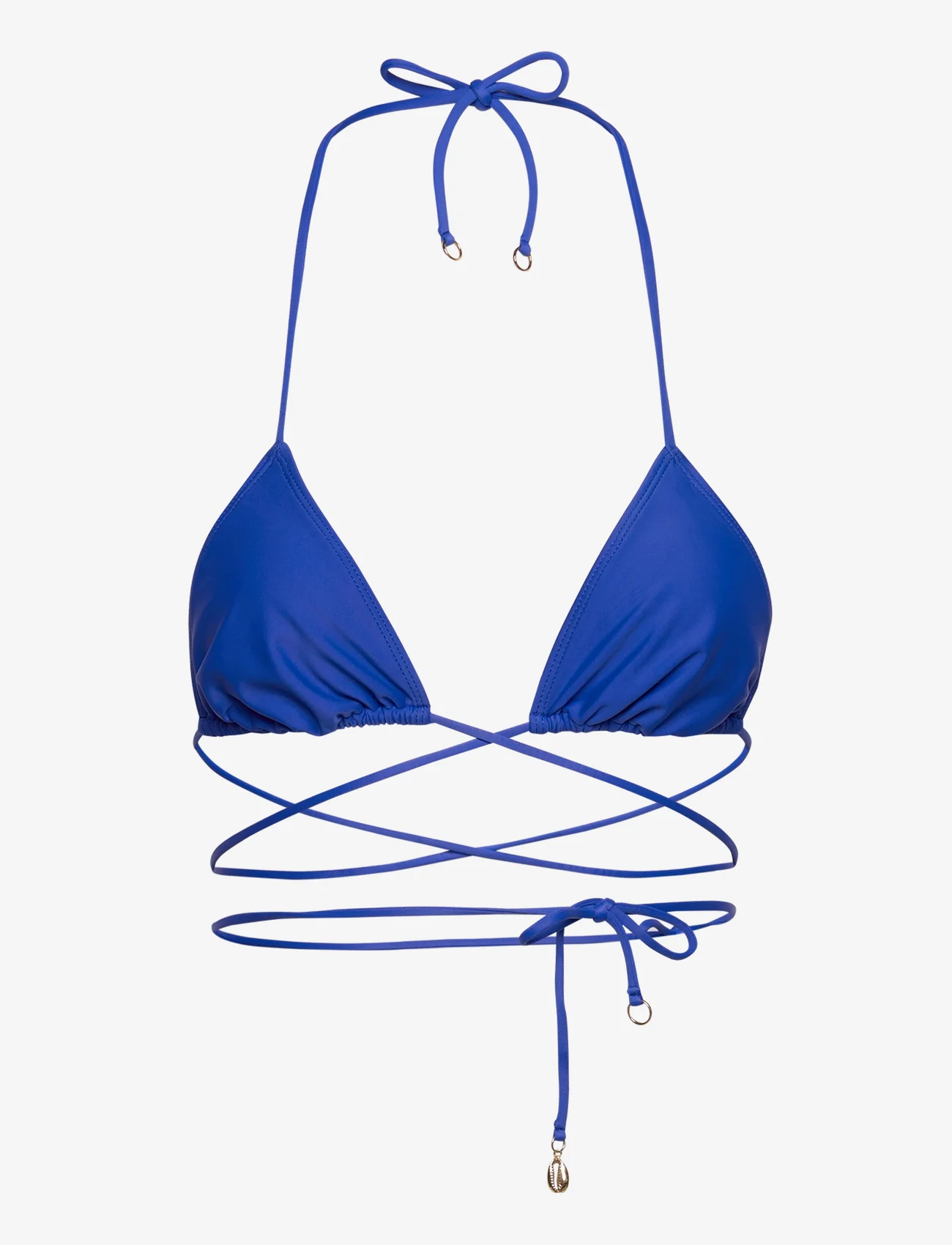 Faithfull The Brand - MARZIA BIKINI TOP - trikampio formos bikinio liemenėlės - azure blue - 0