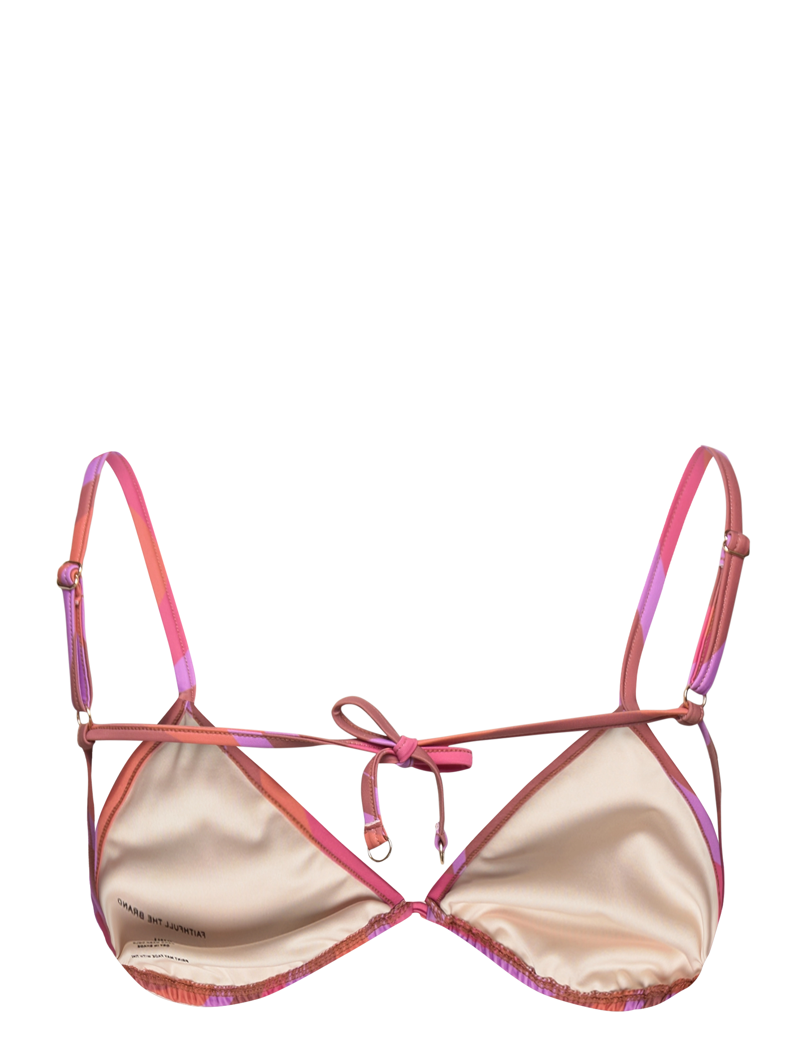 Faithfull The Brand - IZZI BIKINI TOP - trikampio formos bikinio liemenėlės - la condesa print - 2