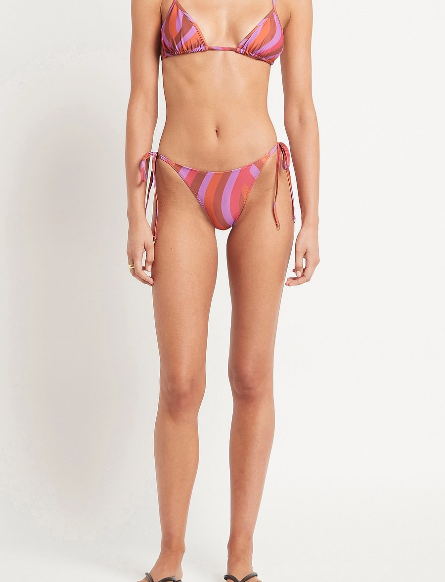 Faithfull The Brand - IZZI BIKINI TOP - trikampio formos bikinio liemenėlės - la condesa print - 0