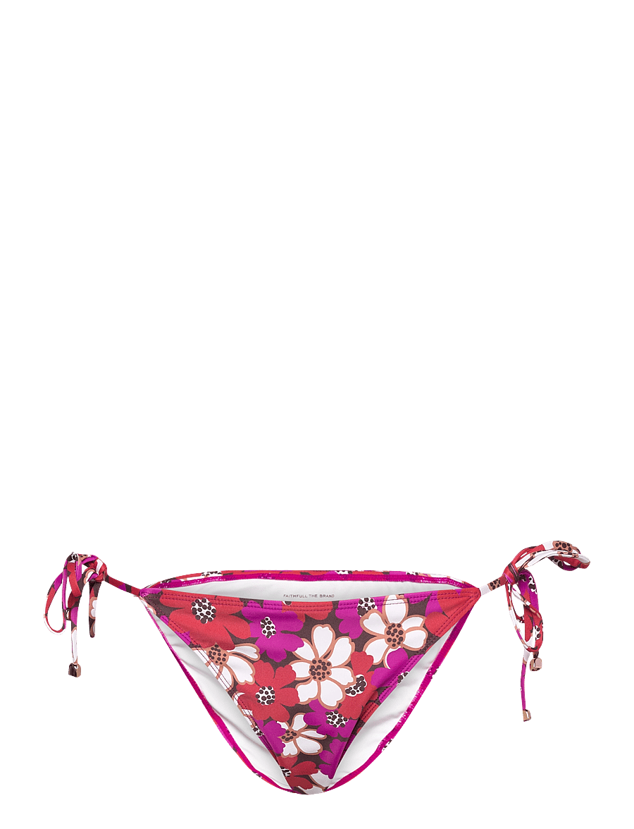 Faithfull The Brand - LEO BIKINI BOTTOMS - bikinis mit seitenbändern - li reni floral print-fuchsia - 1