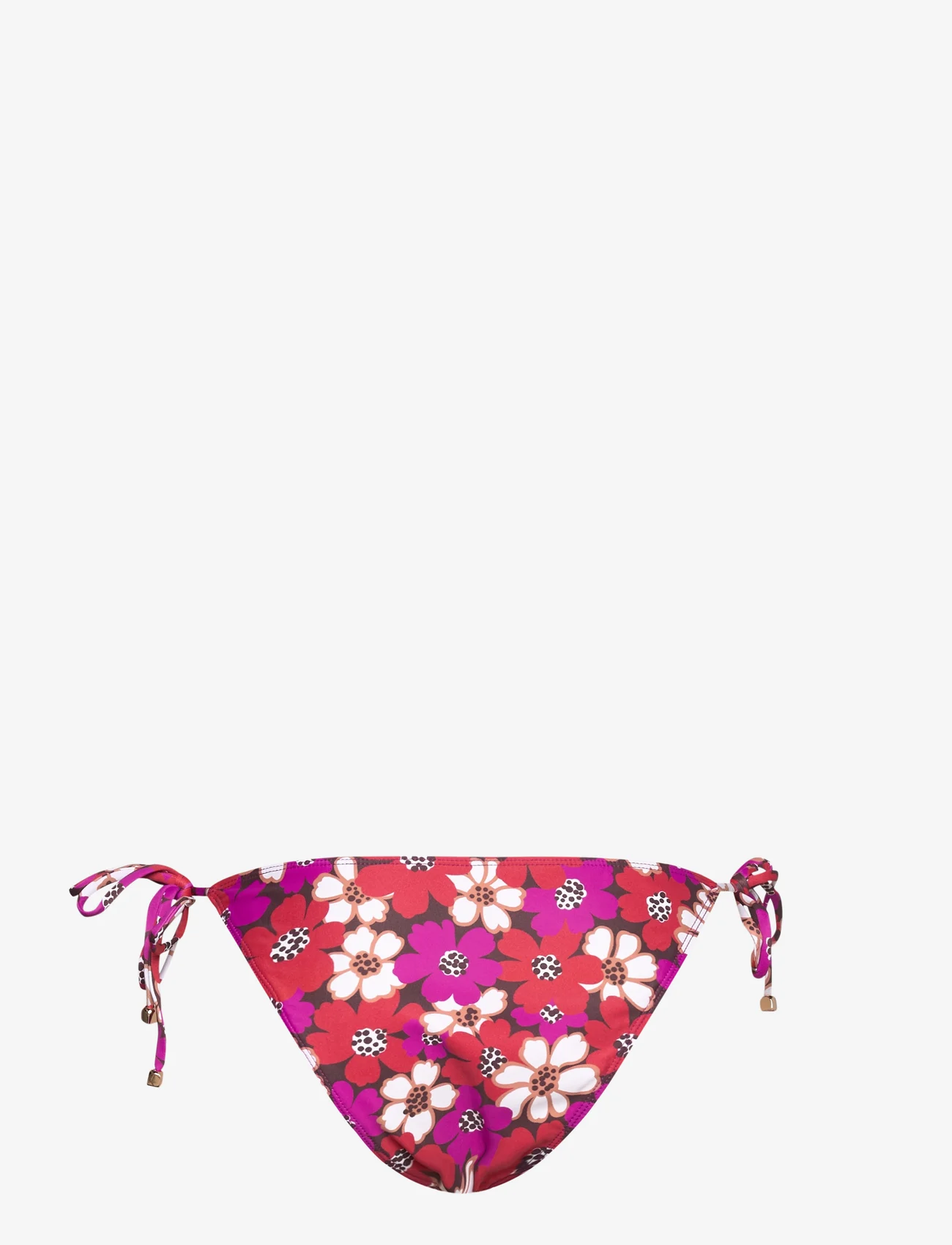 Faithfull The Brand - LEO BIKINI BOTTOMS - side tie bikinitrosor - li reni floral print-fuchsia - 1
