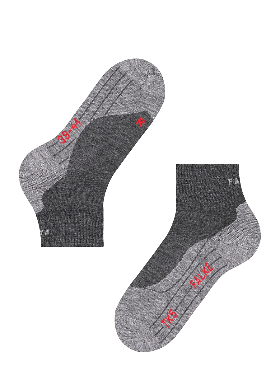 Falke Sport - TK5 Short Trekking Light-cushioned - sporta zeķes - asphalt mel. - 3